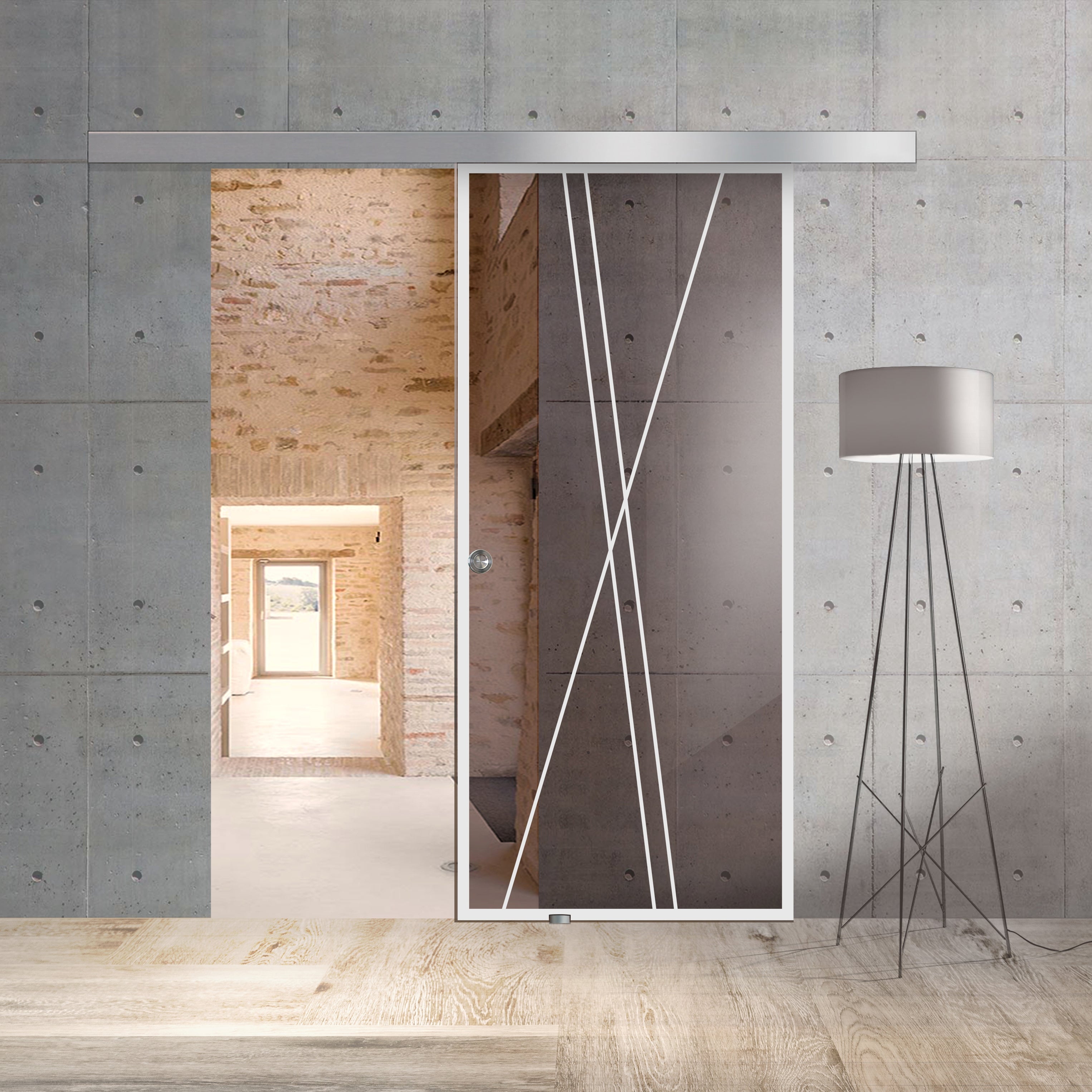 Sliding glass door, interior Glass door #Bronze