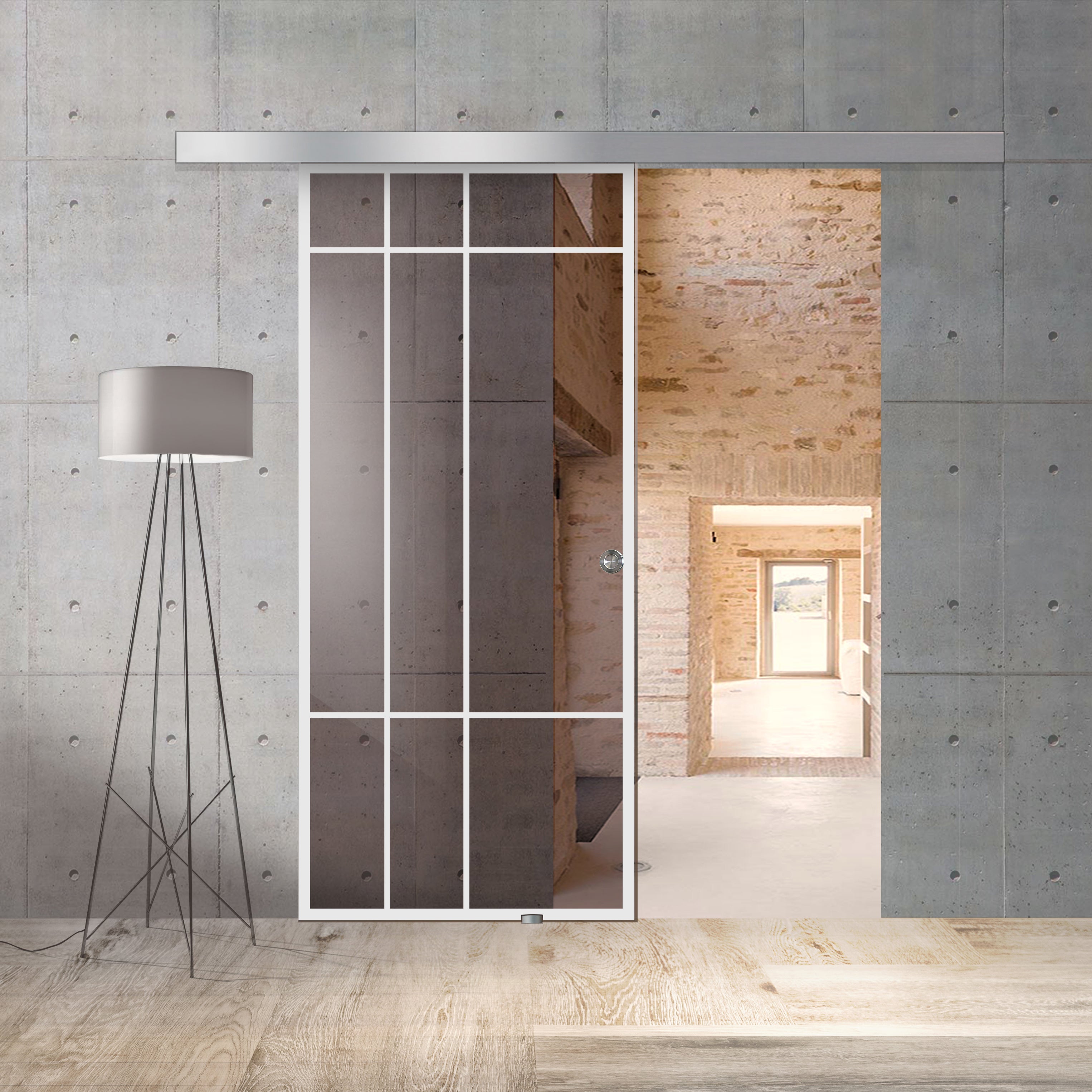 Sliding glass door, interior Glass door #Bronze