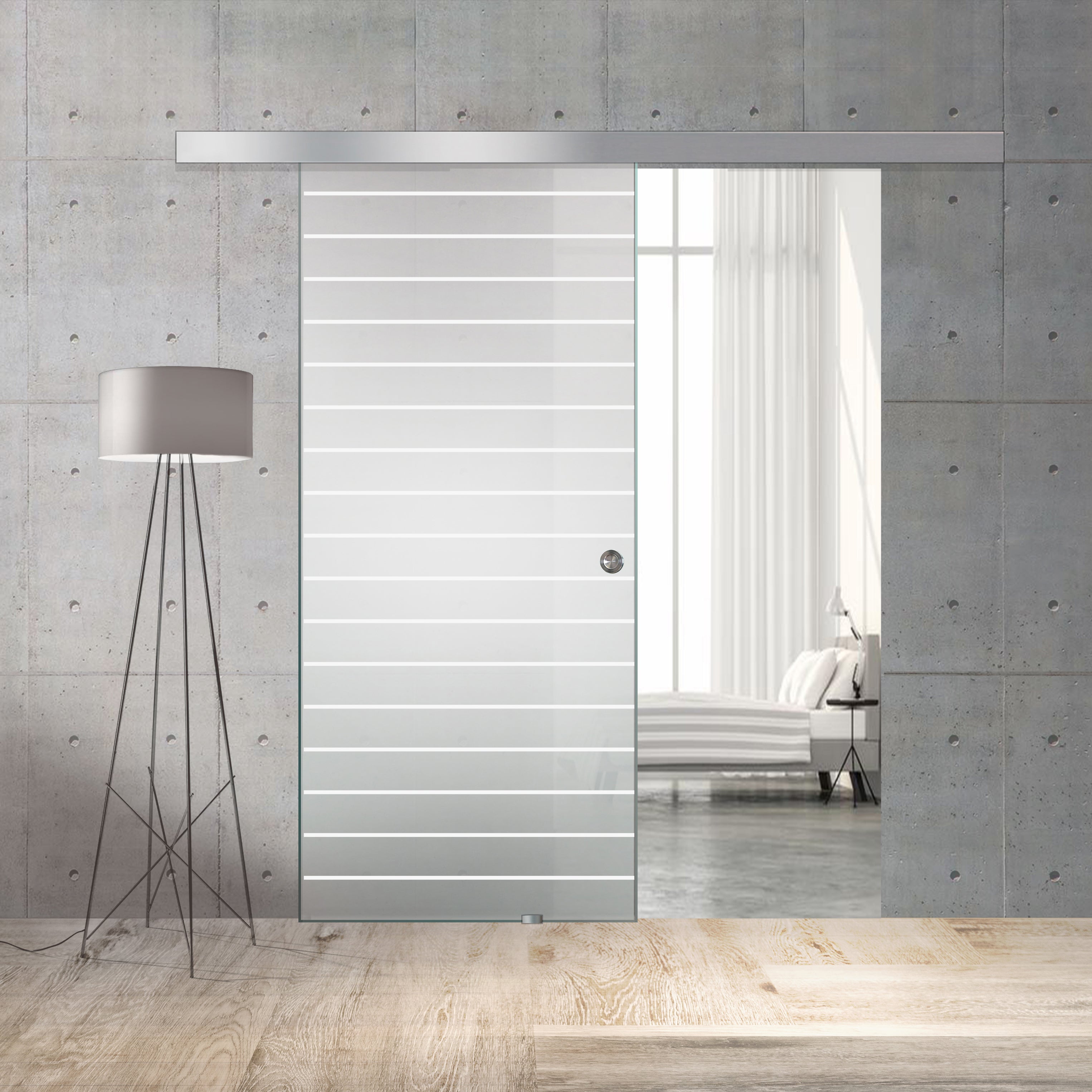 Sliding glass door, interior Glass door #Satiné