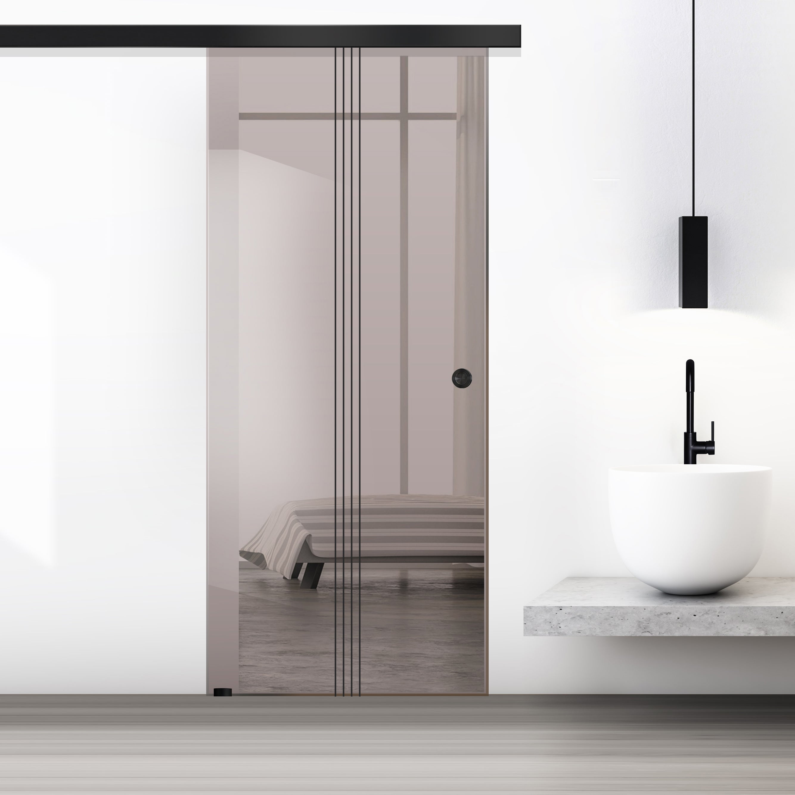 Sliding glass door, interior Glass door #Bronze