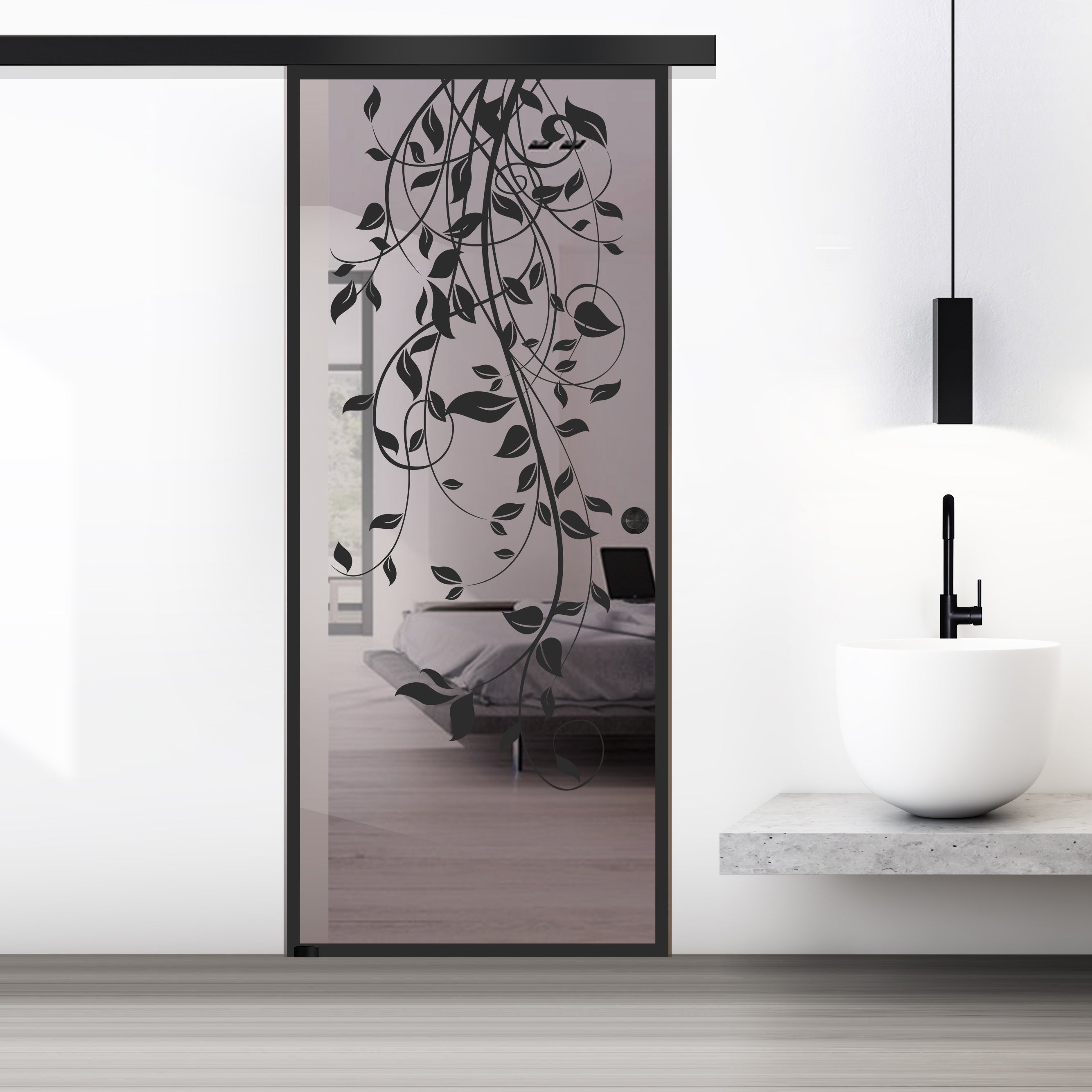 Sliding glass door, interior Glass door #Bronze