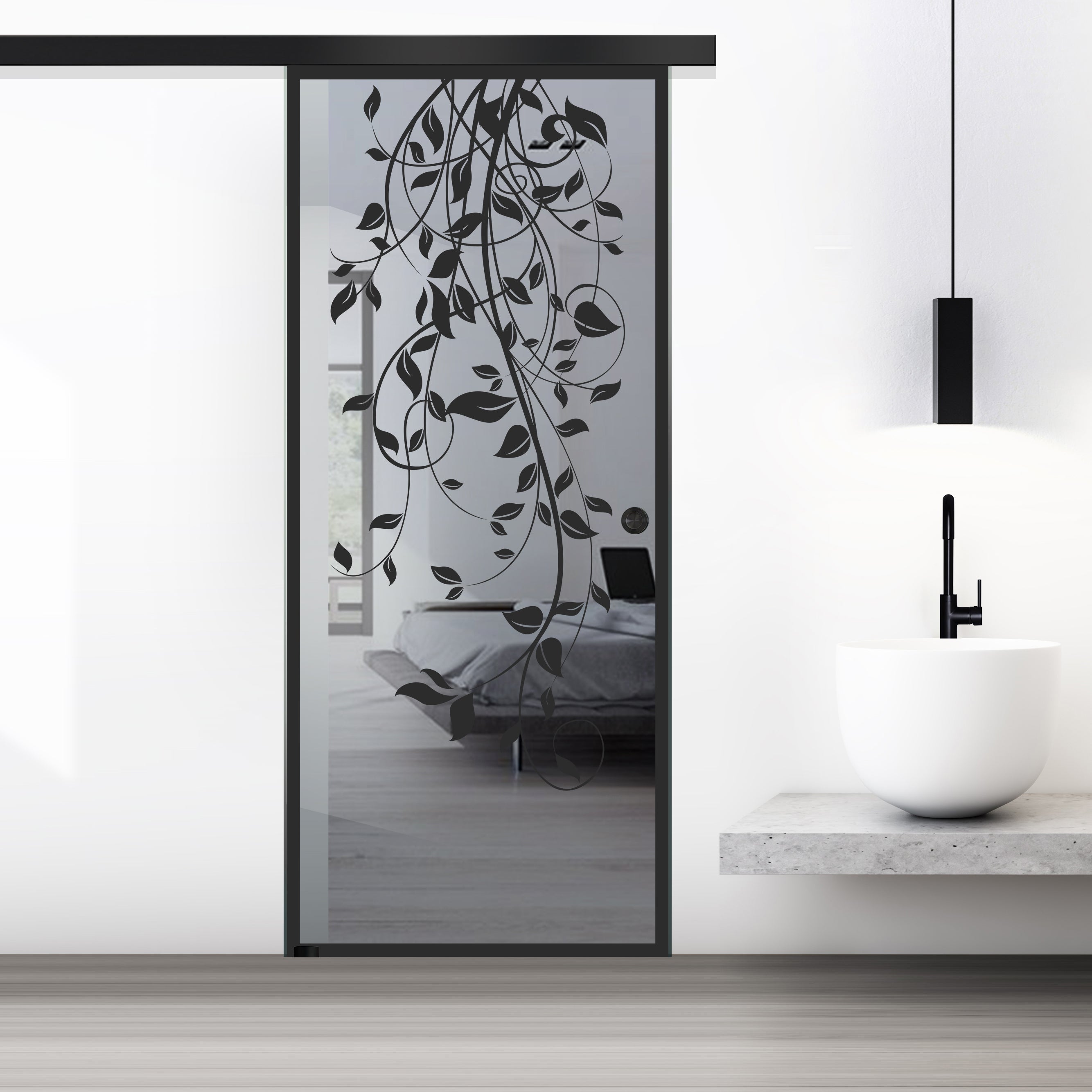 Sliding glass door, interior Glass door #Grey