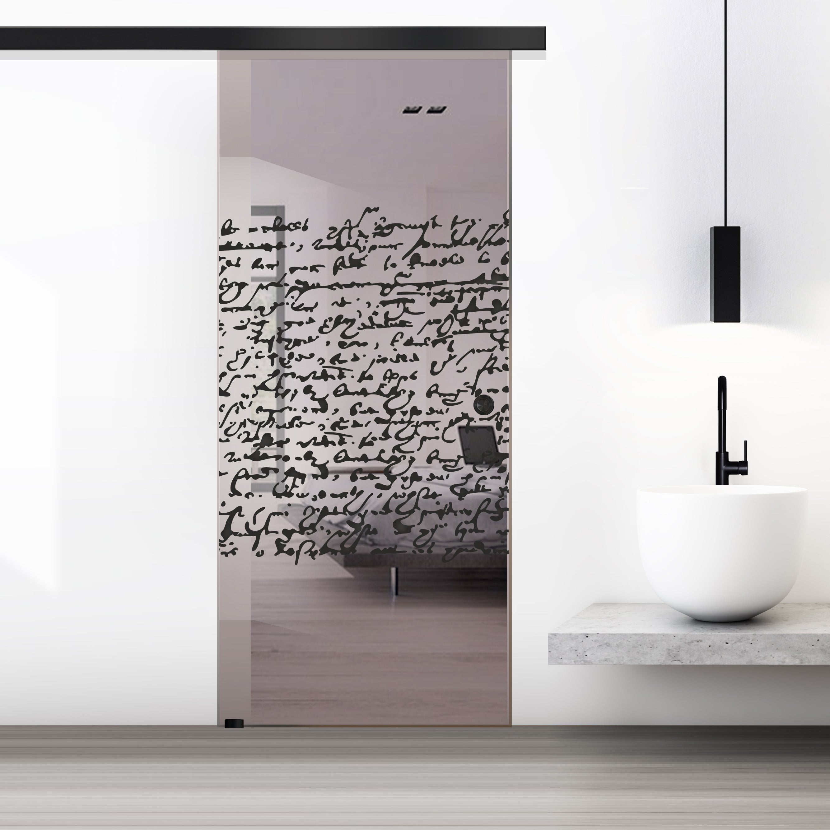 Sliding glass door, interior Glass door #Bronze