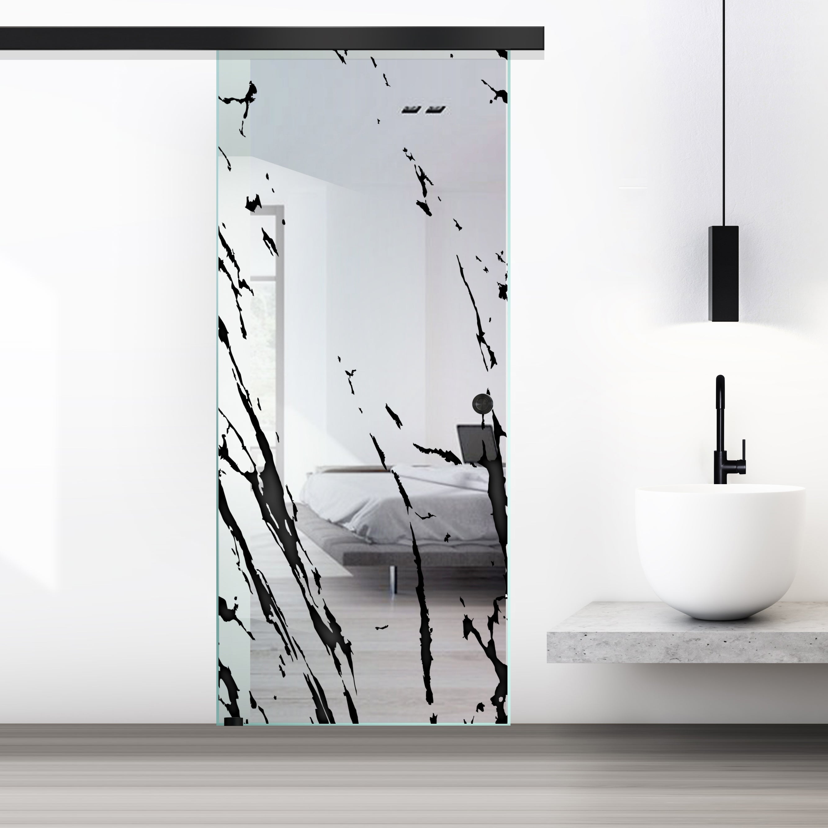 Sliding glass door, interior Glass door #Clear