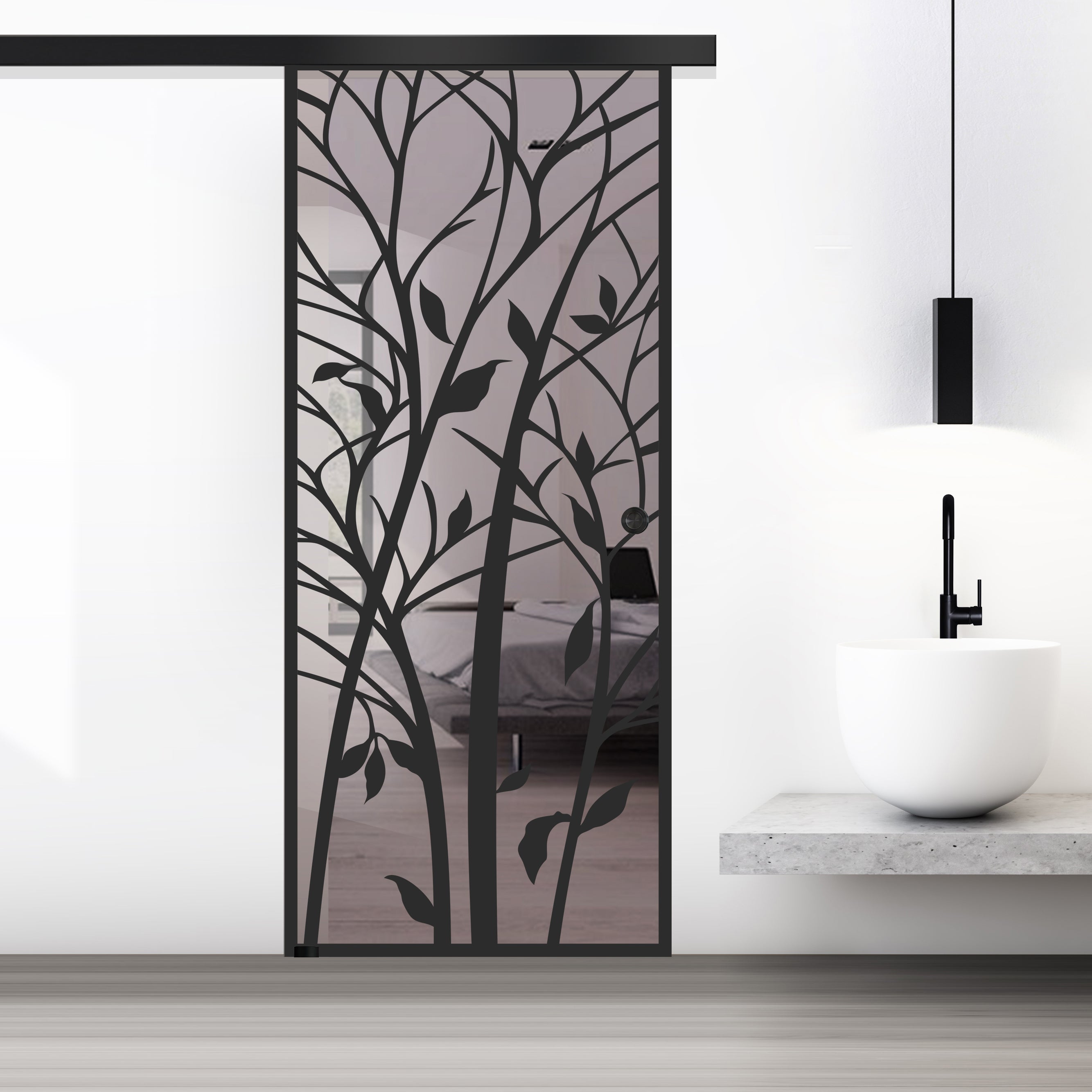 Sliding glass door, interior Glass door #Bronze