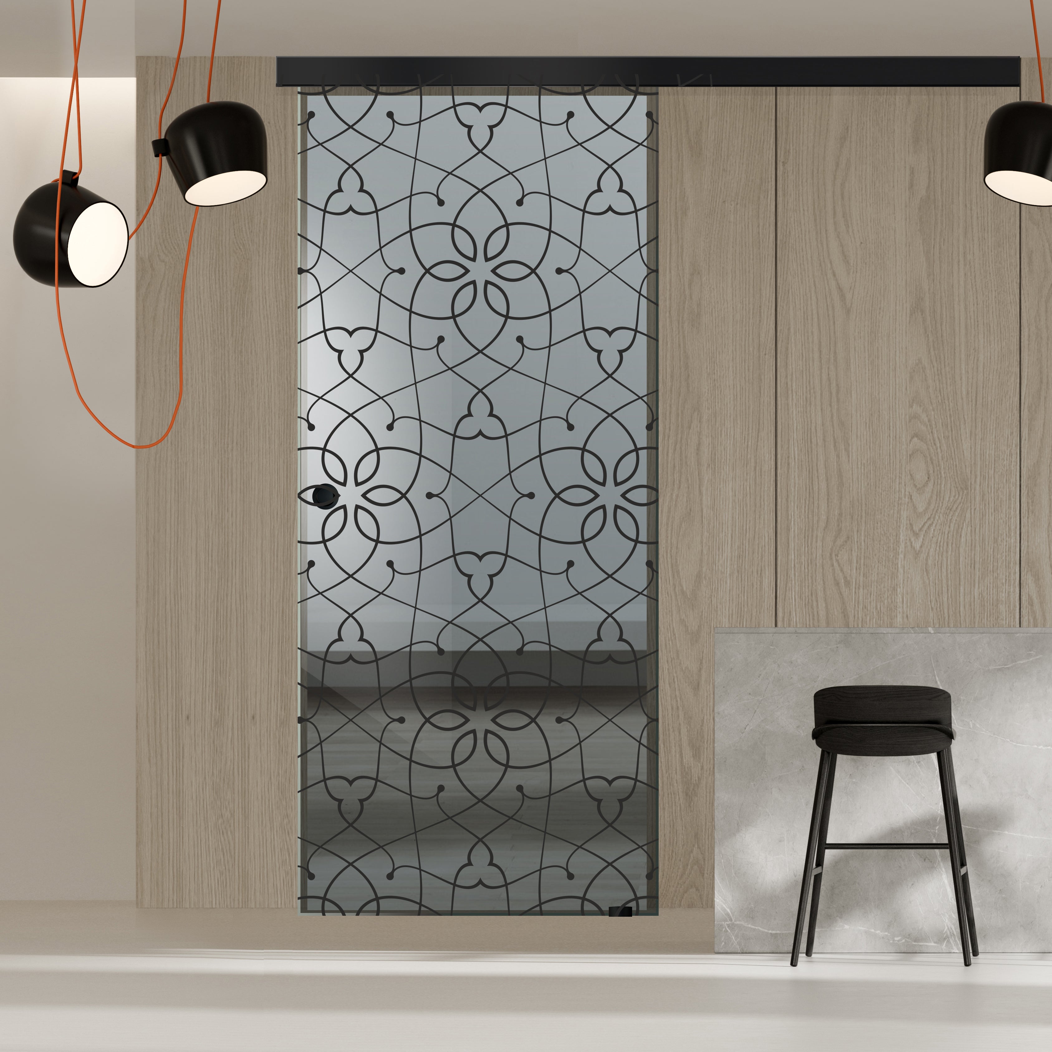 Sliding glass door, interior Glass door #Grey