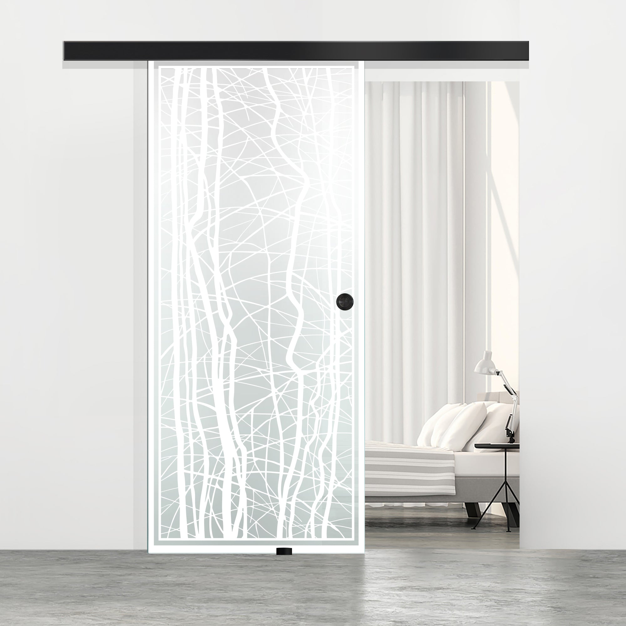 Sliding glass door, interior Glass door #Satiné