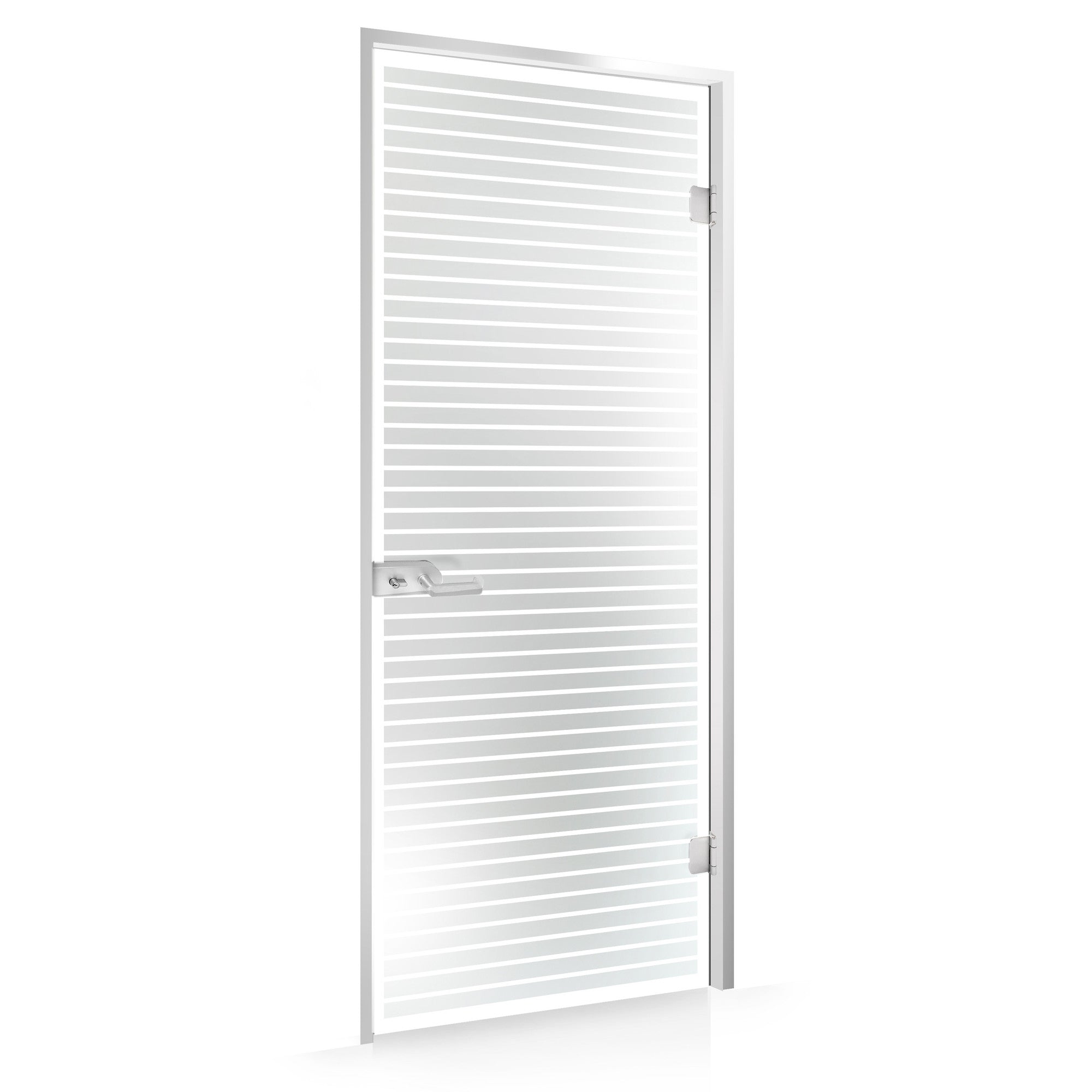 Framed glass door #Satin