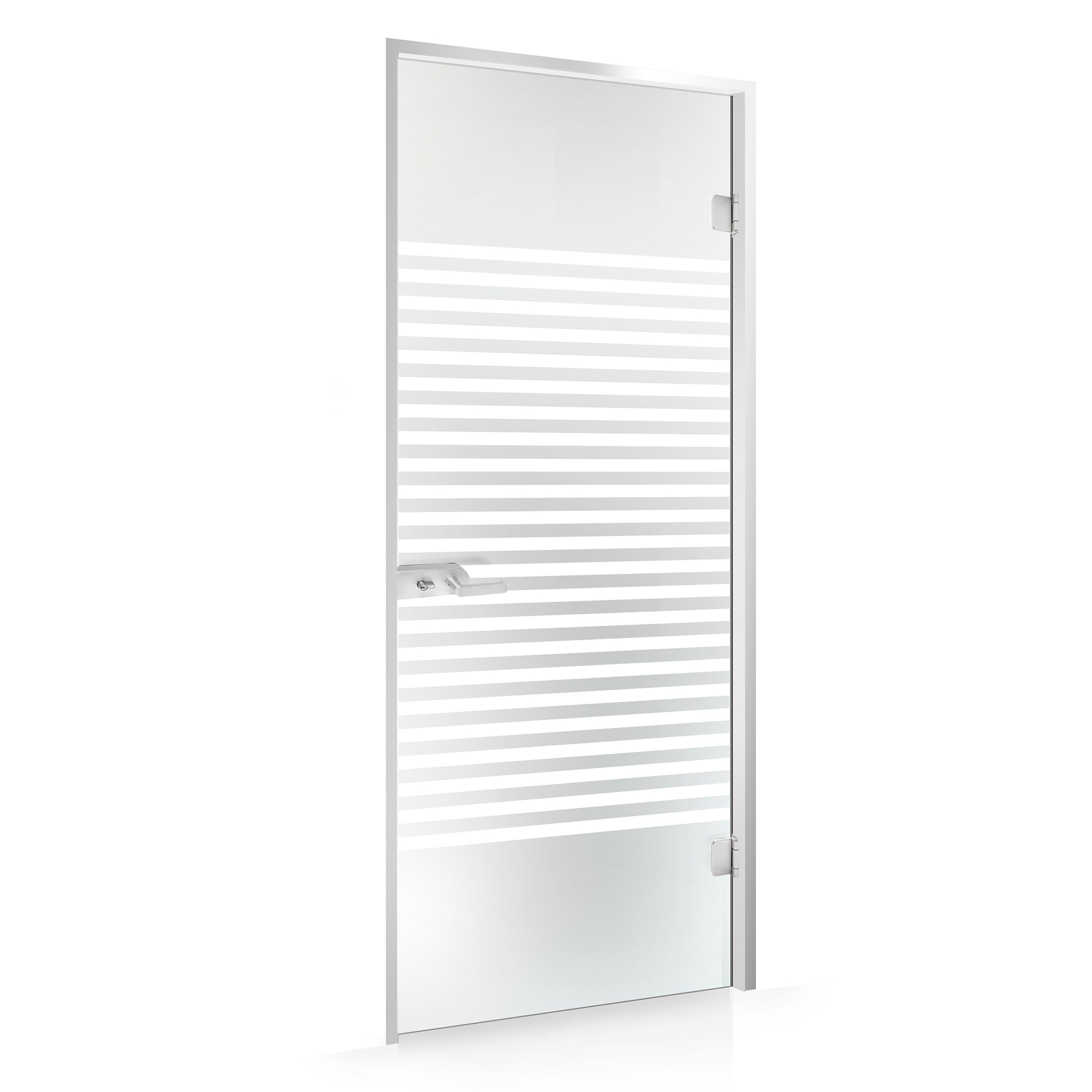 Framed glass door #Satin