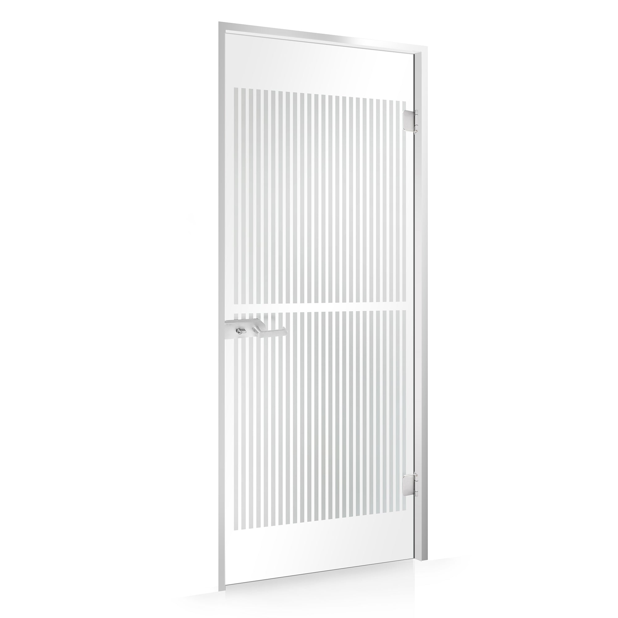 Framed glass door #Satin