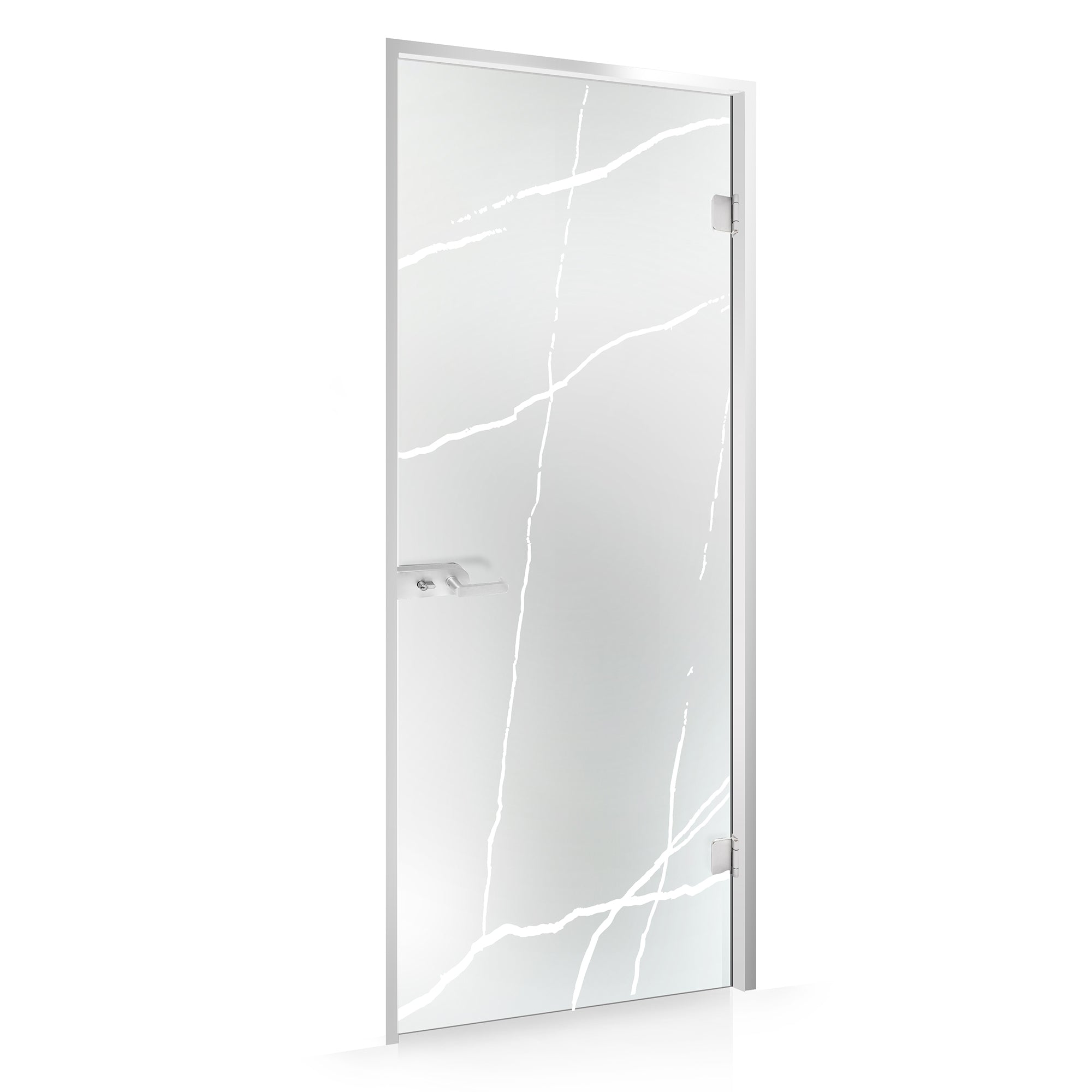Framed glass door #Satin