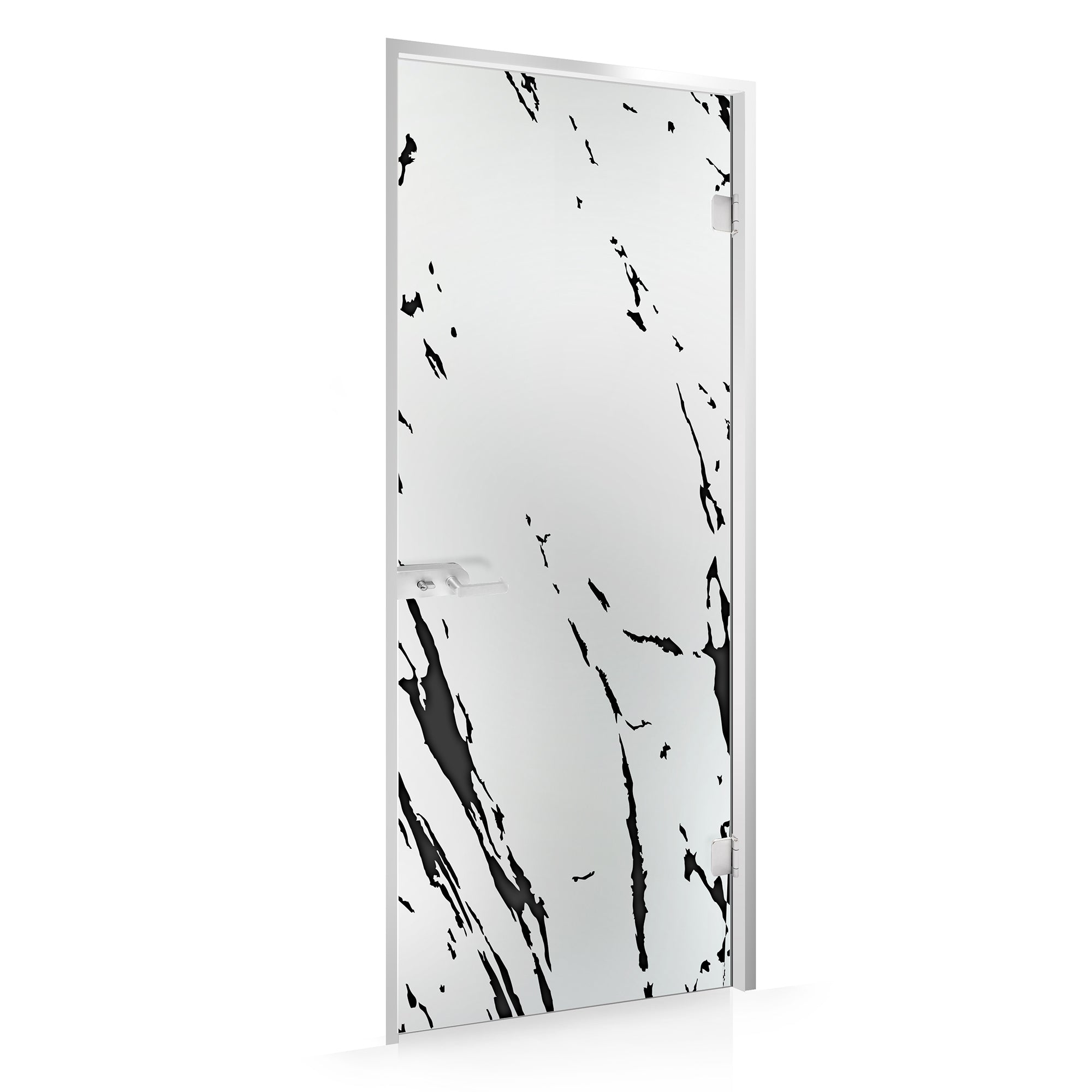 Framed glass door #Satin