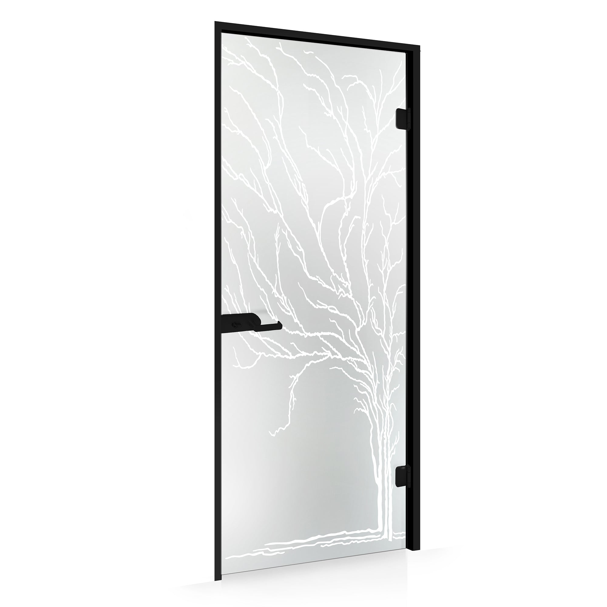 Framed glass door #Satin