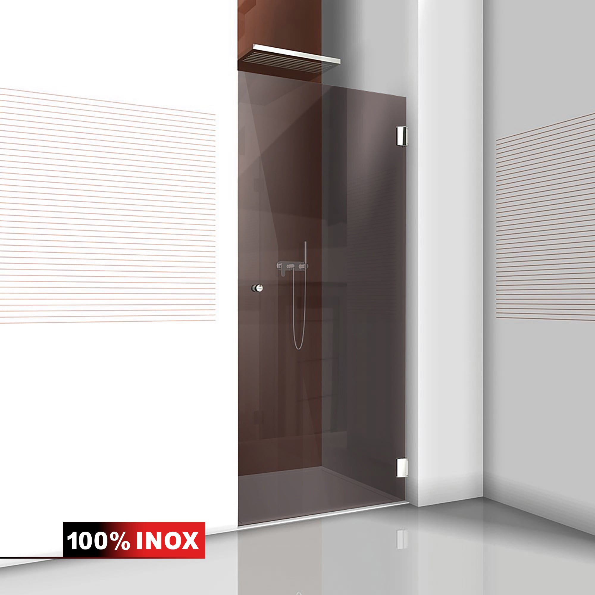 Shower Doors stainless steel #Bronze