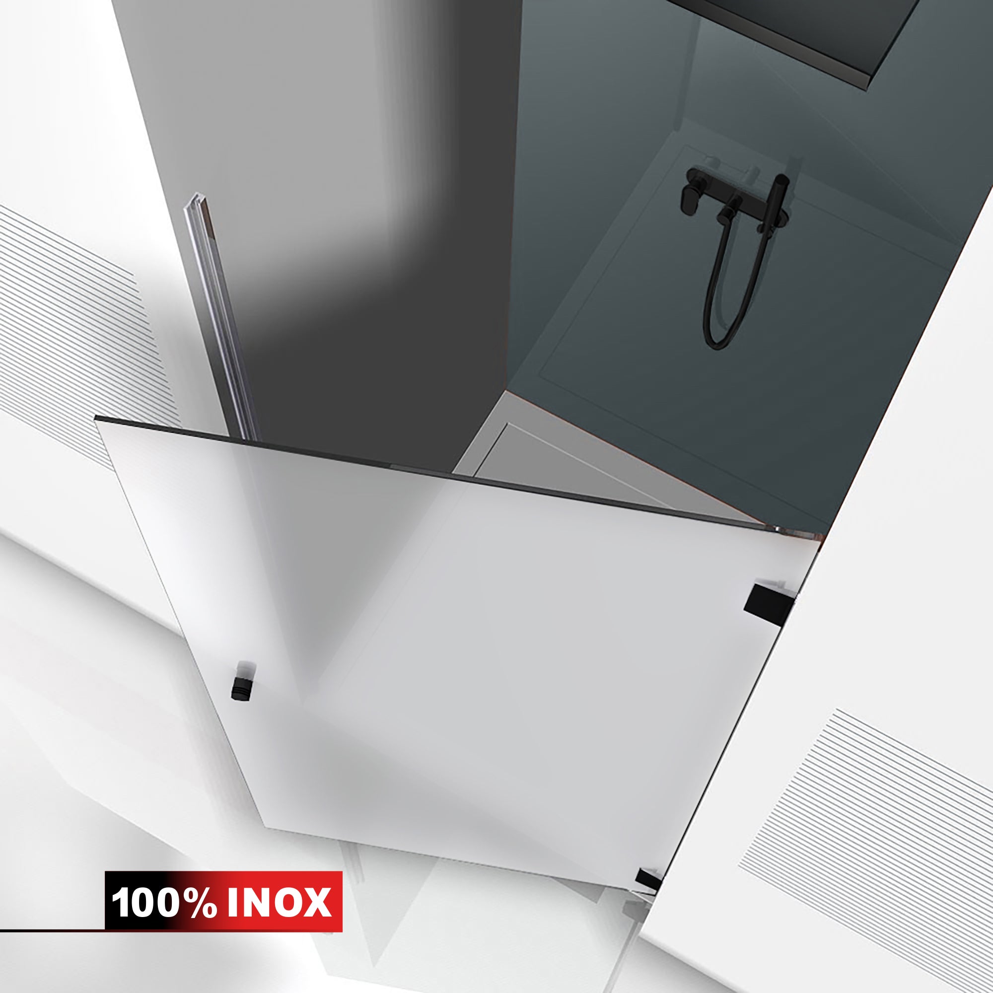 Shower Doors black #Satiné