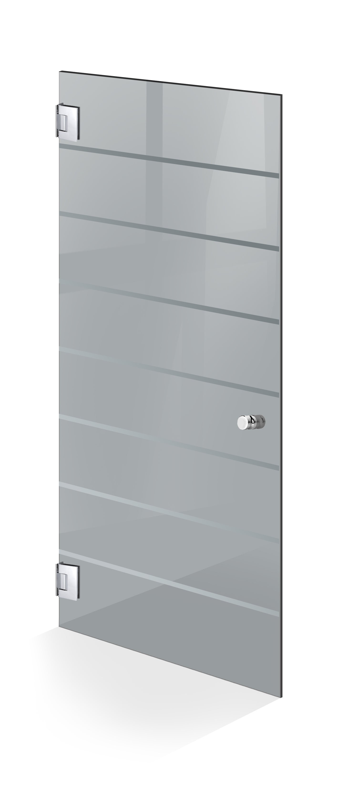 Hinged glass door stainless steel, #Grey
