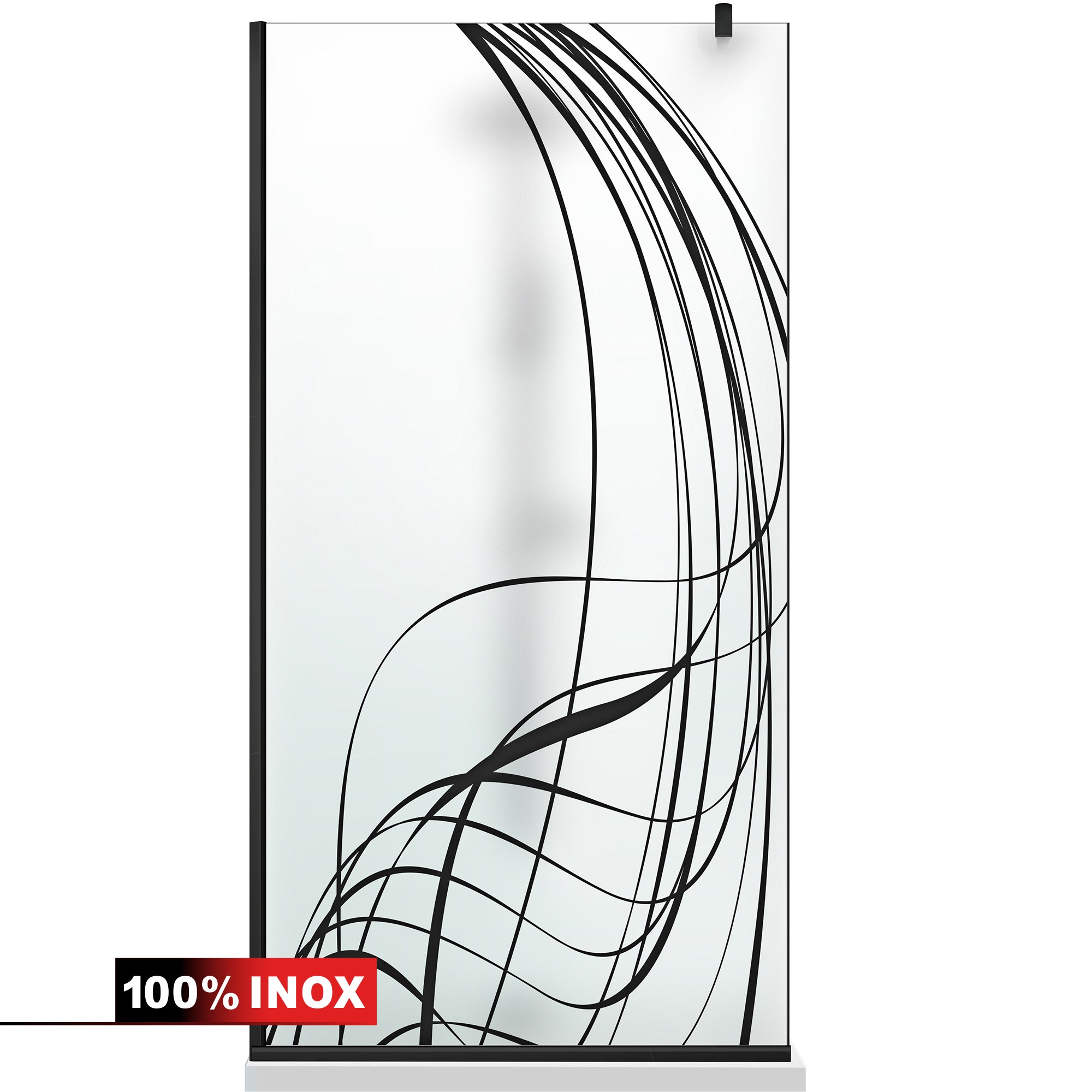 Paravan dus Walk-in, Perete dus Negru, #Mat