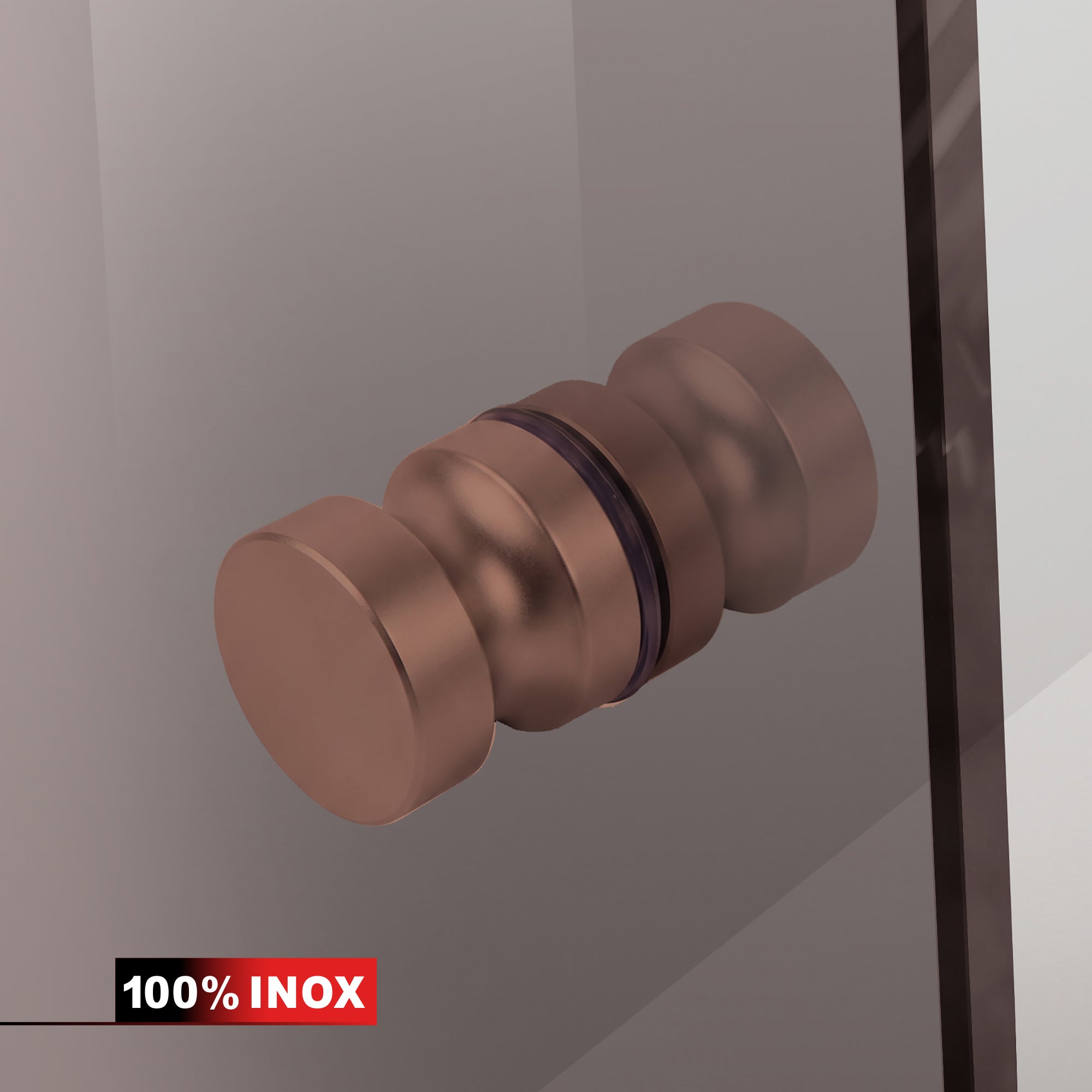 Hinged glass door copper, #Bronze