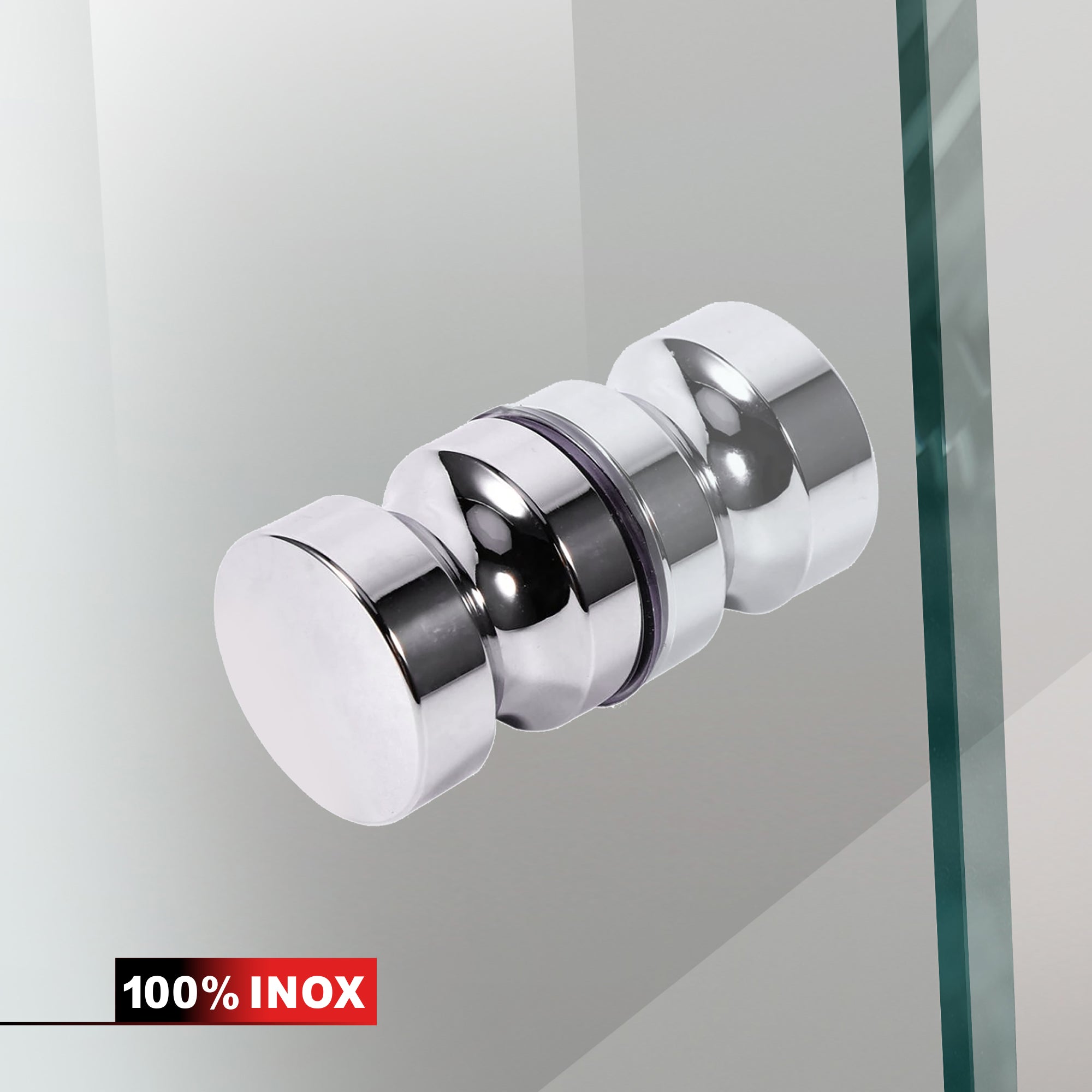 Hinged glass door stainless steel, #Clear