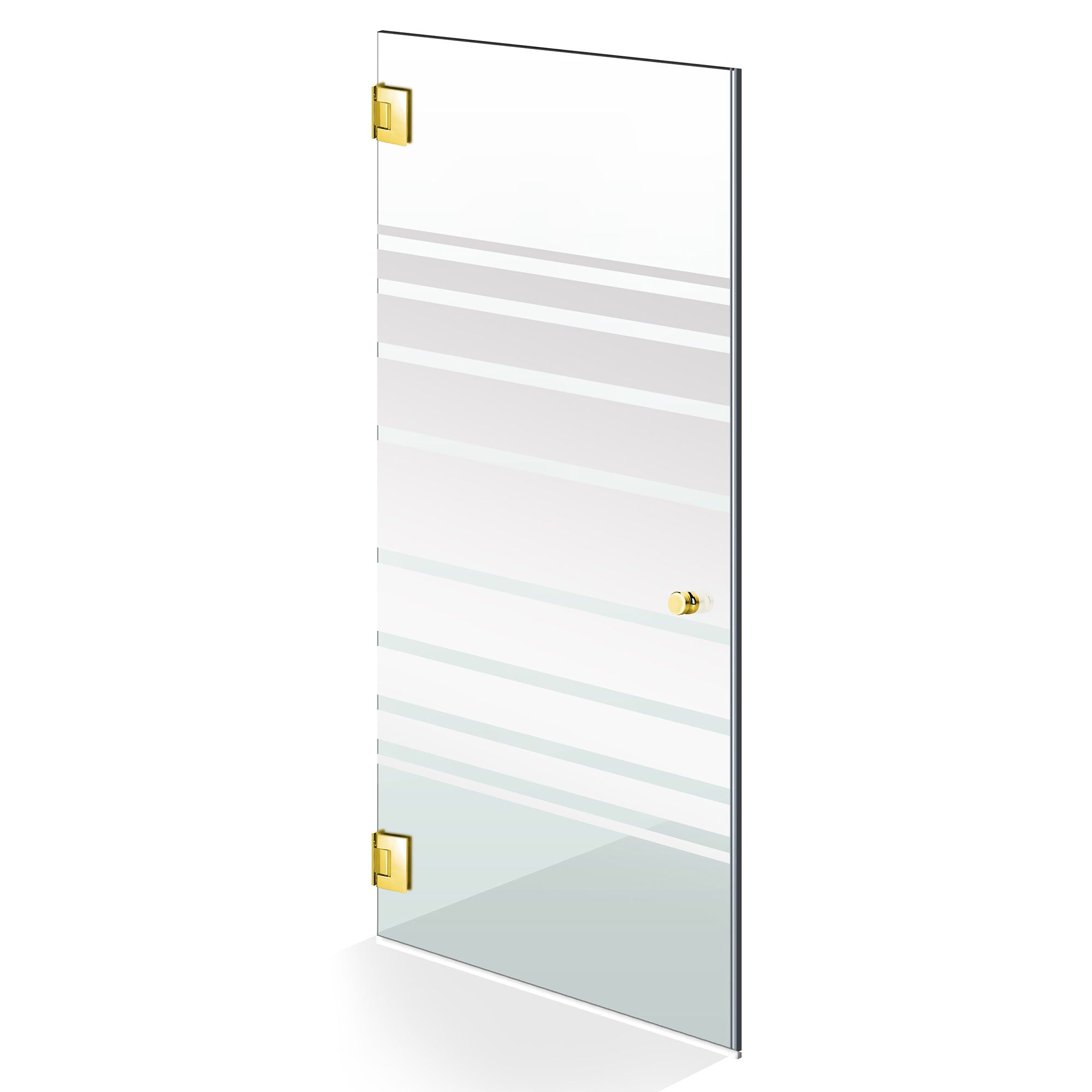 Shower Doors golden #Clear