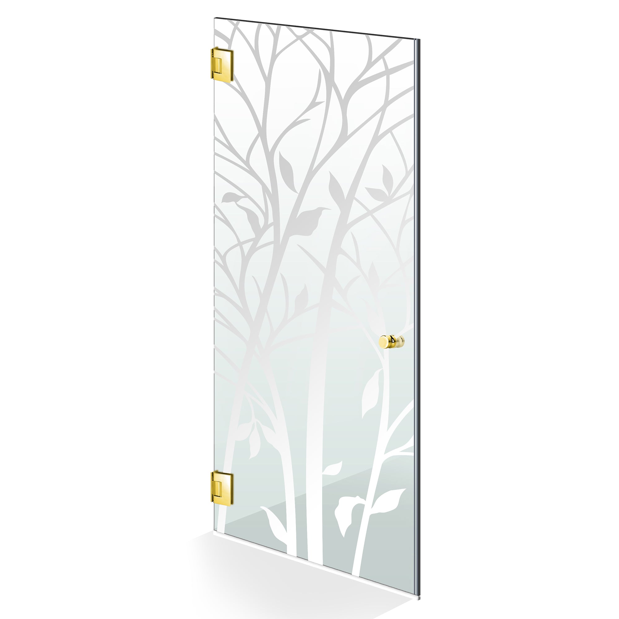 Shower Doors golden #Clear