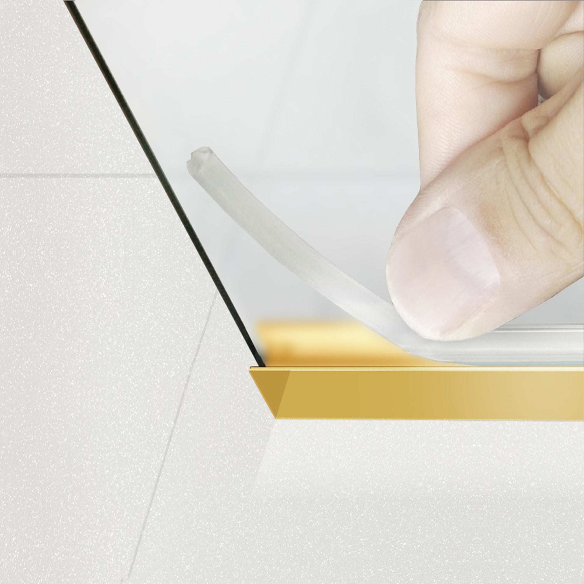 Shower Screens Walk-in, Shower Wall Gold, #Satiné #Matt