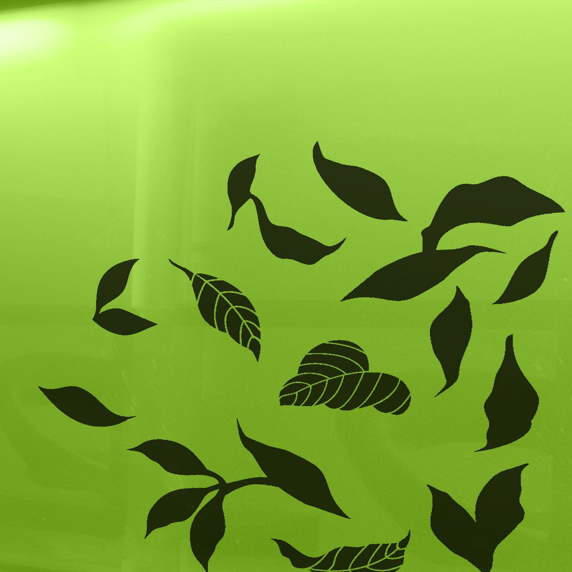 Painted glass for kitchen cladding, LYRICS model