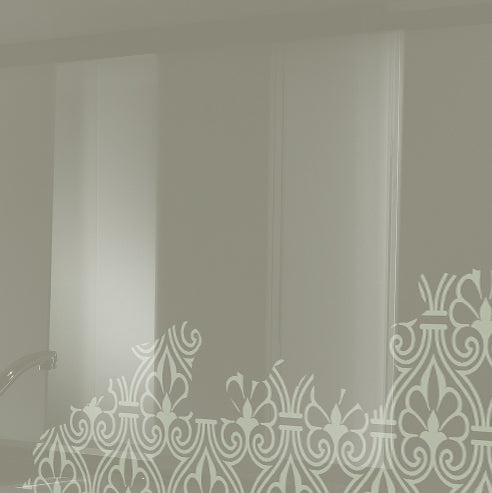 Painted kitchen glass cladding #1e