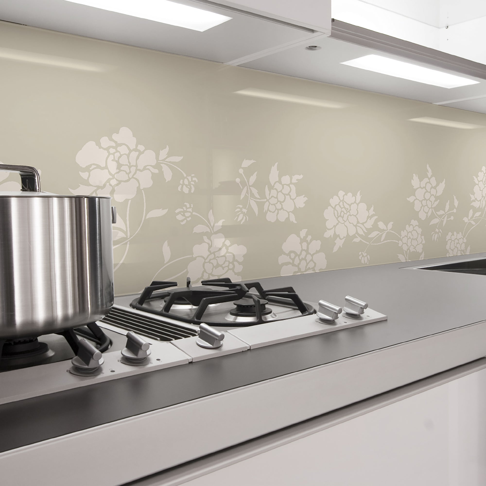 Painted kitchen glass cladding #3g