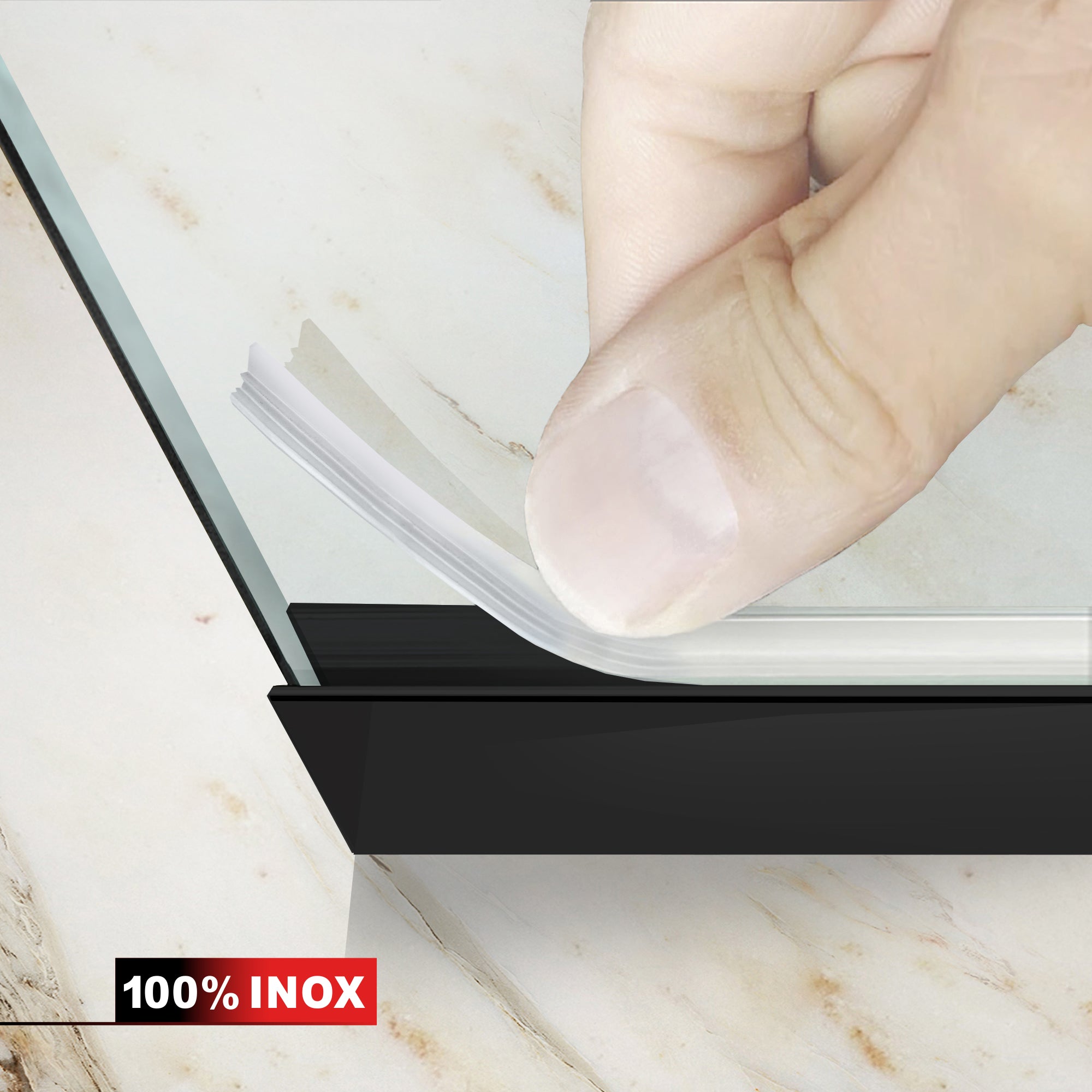 Bath screen, Bath screen Stainless steel