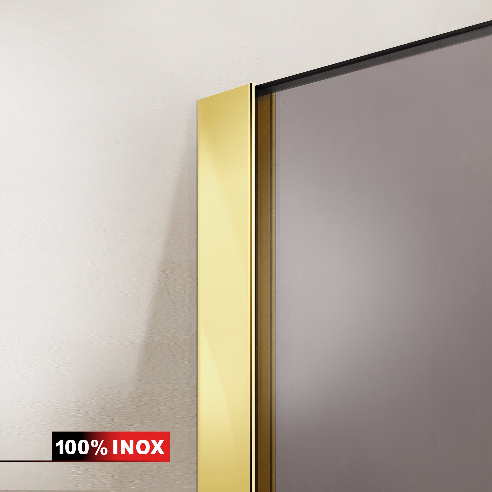 Shower enclosure with swing door #Bronze