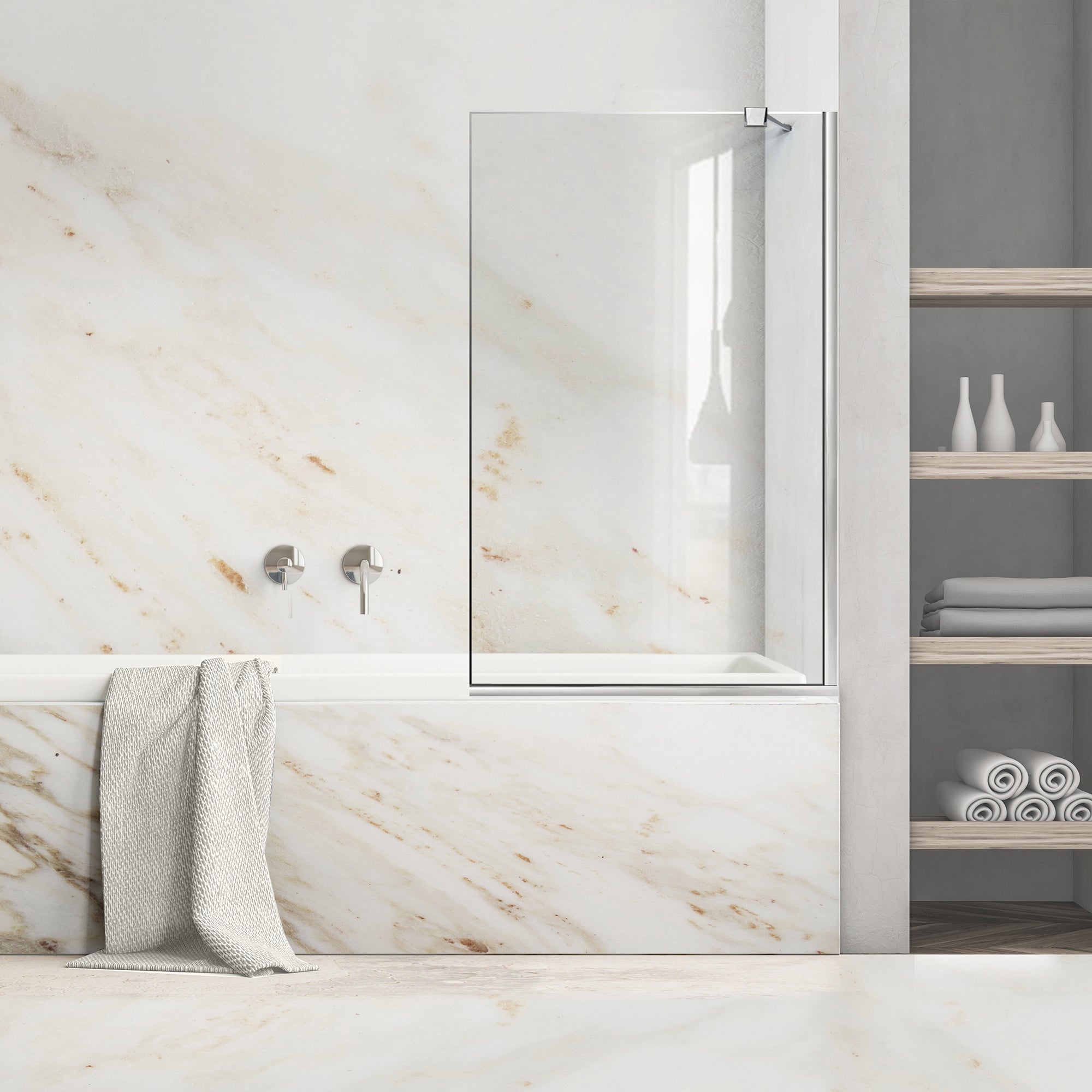 Bath screen, Bath screen Stainless steel