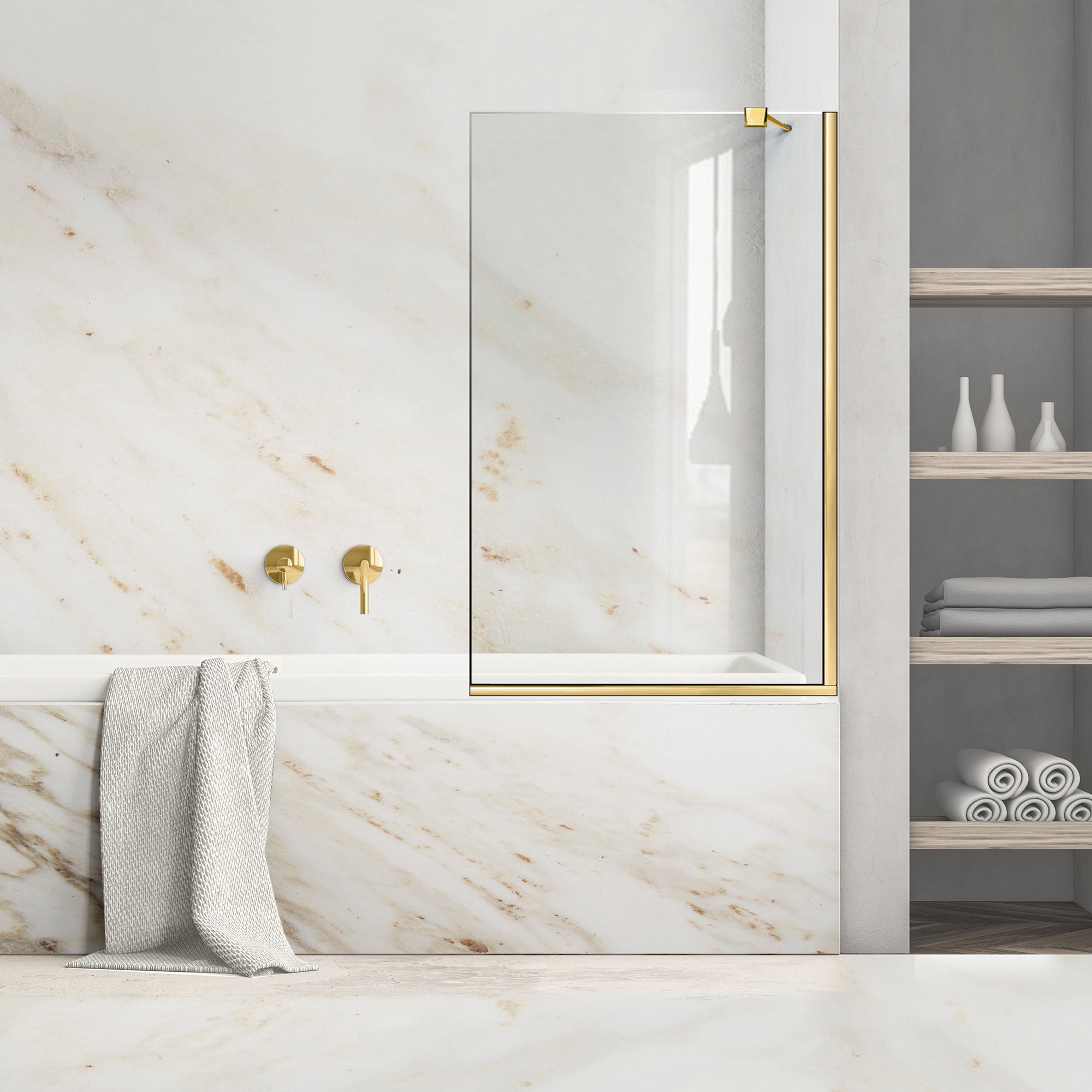 Bath screen, Bath screen Stainless steel