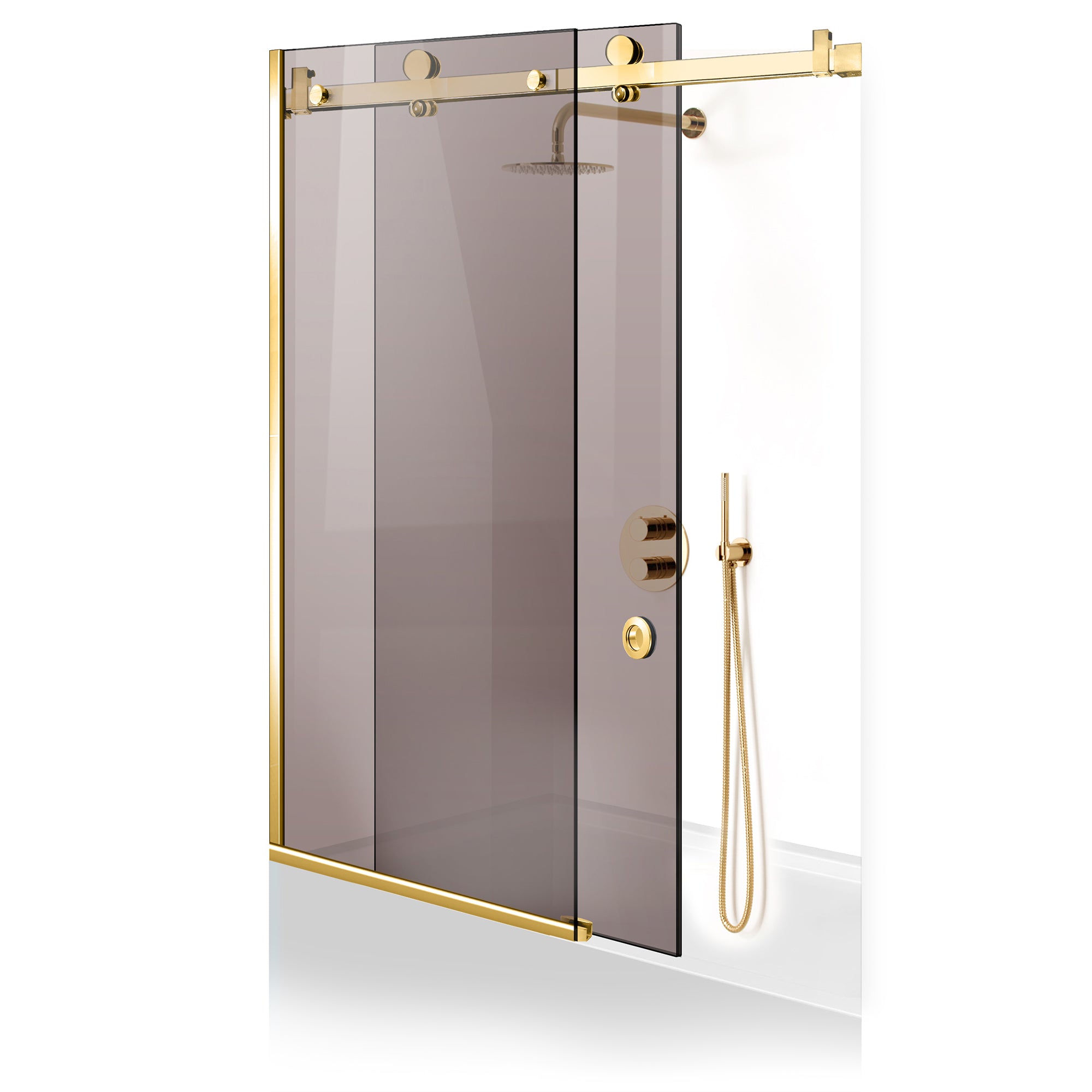 Bath screen, Bath screen Stainless steel #Bronze