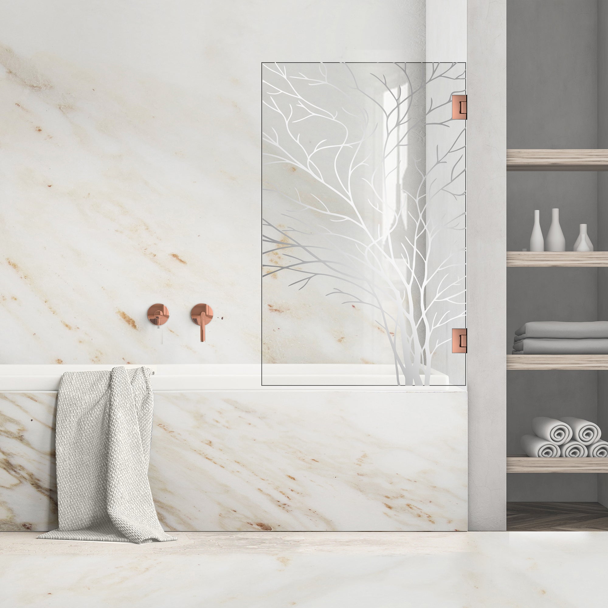 Bath screen, Bath screen Stainless steel