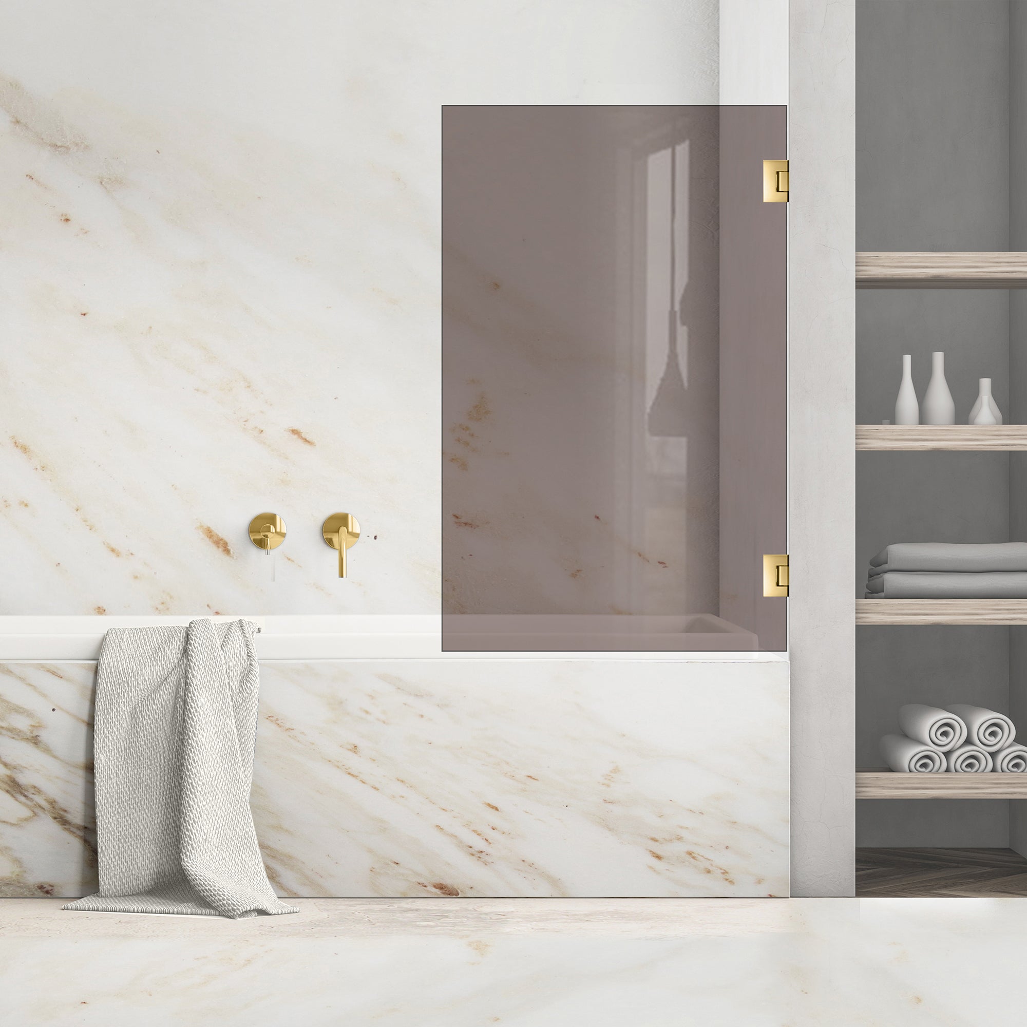 Bath screen, Bath screen Stainless steel