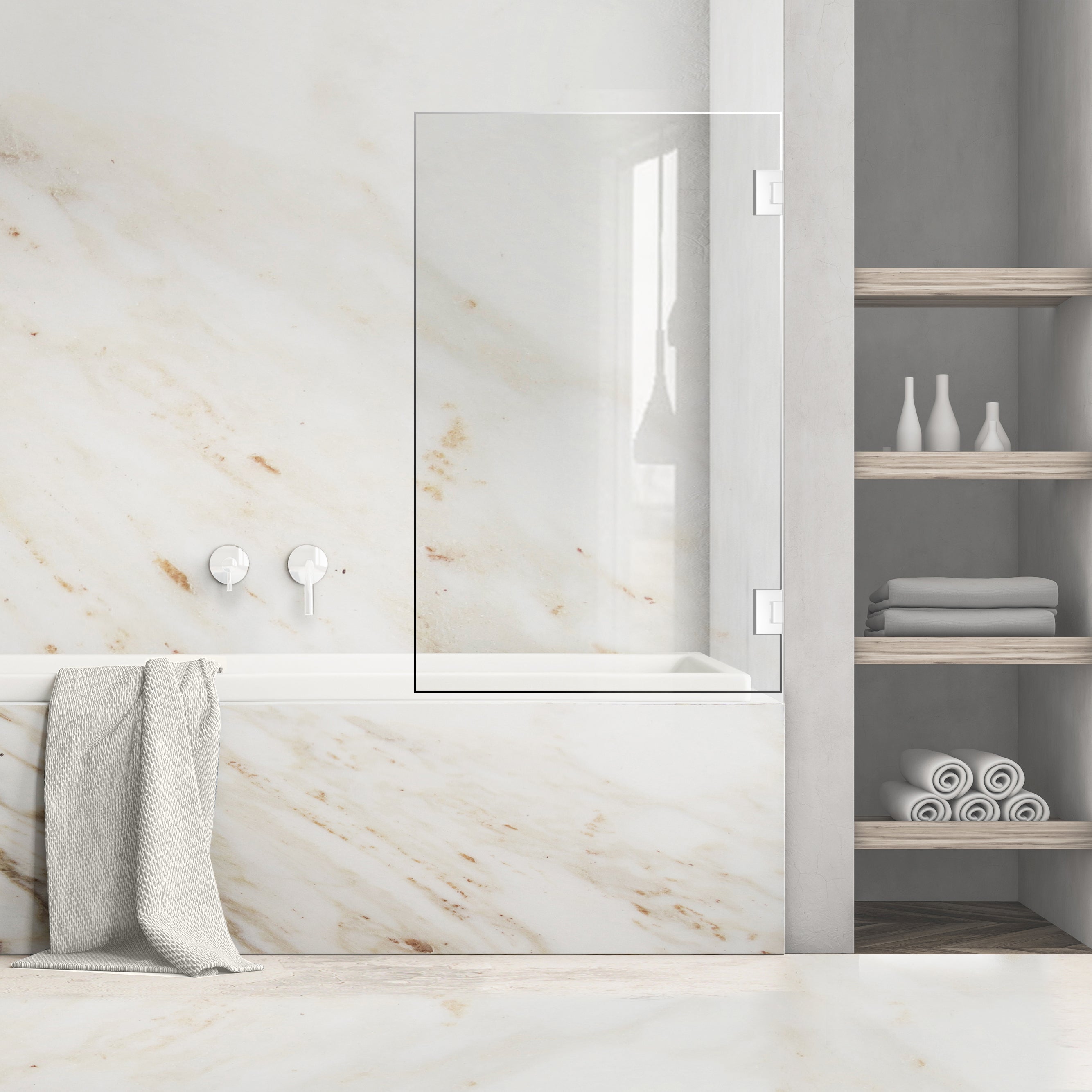 Bath screen, Bath screen Stainless steel