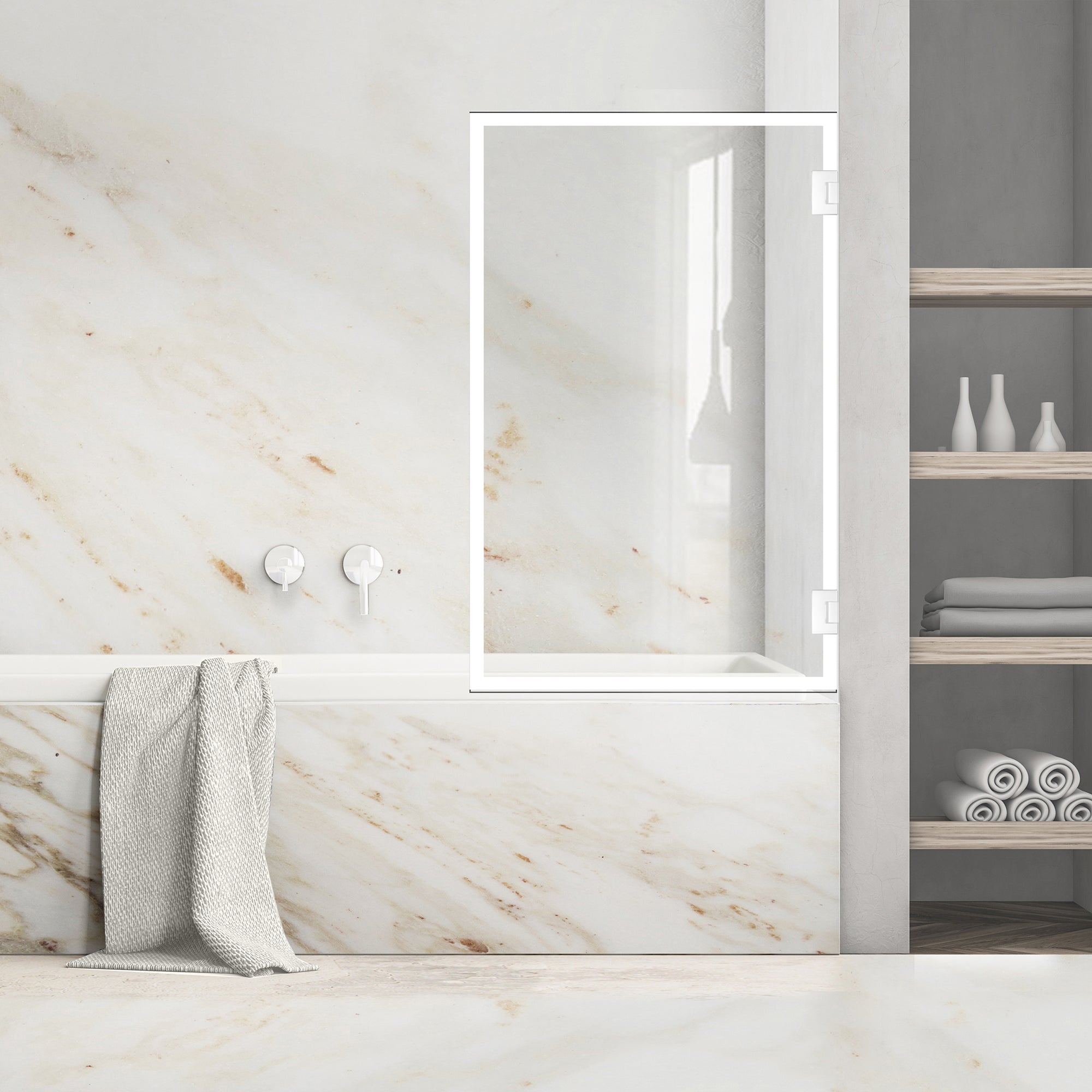 Bath screen, Bath screen Stainless steel