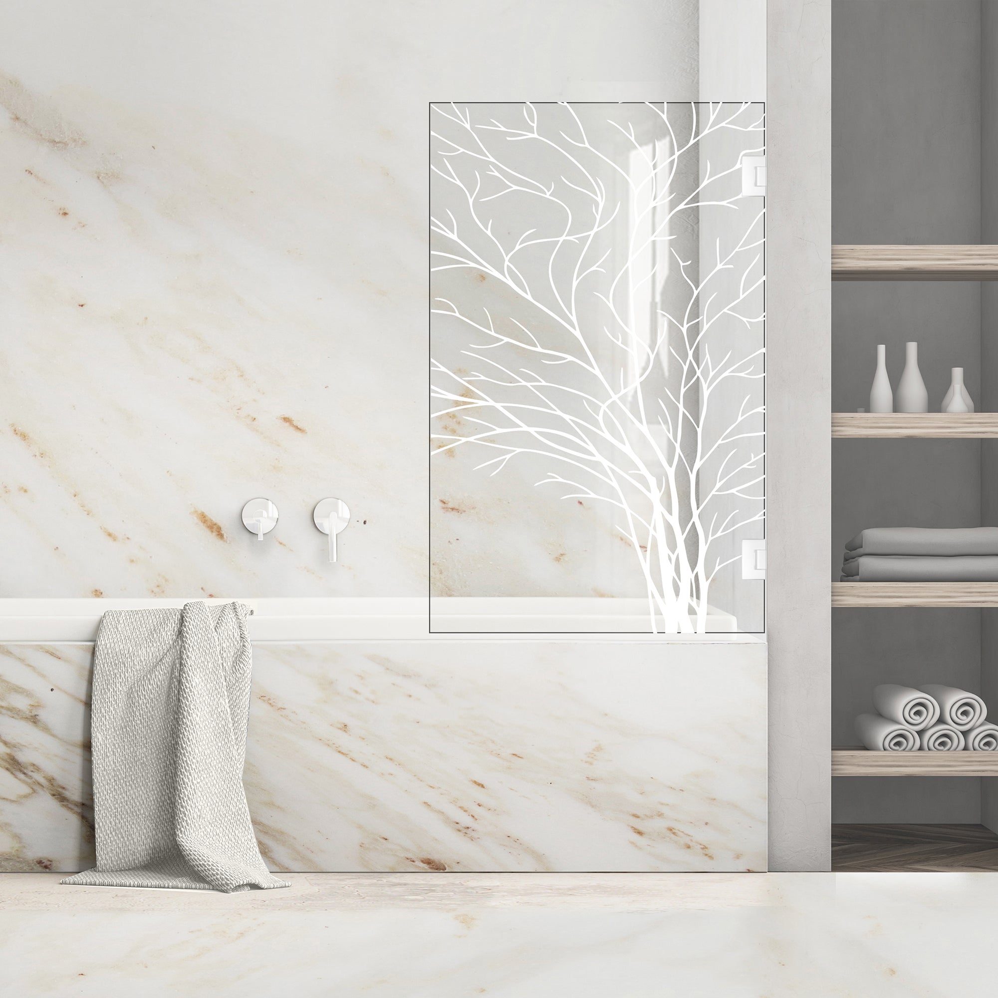 Bath screen, Bath screen Stainless steel