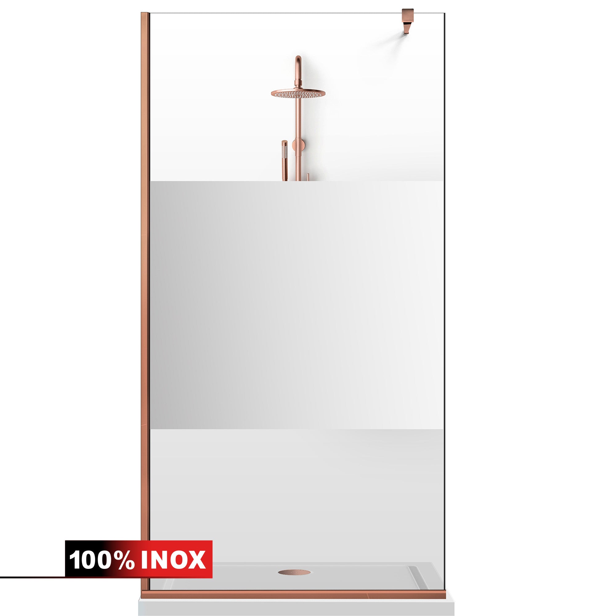 Shower Screens Walk-in, Black Shower Wall, #Clear #Crystal Clear