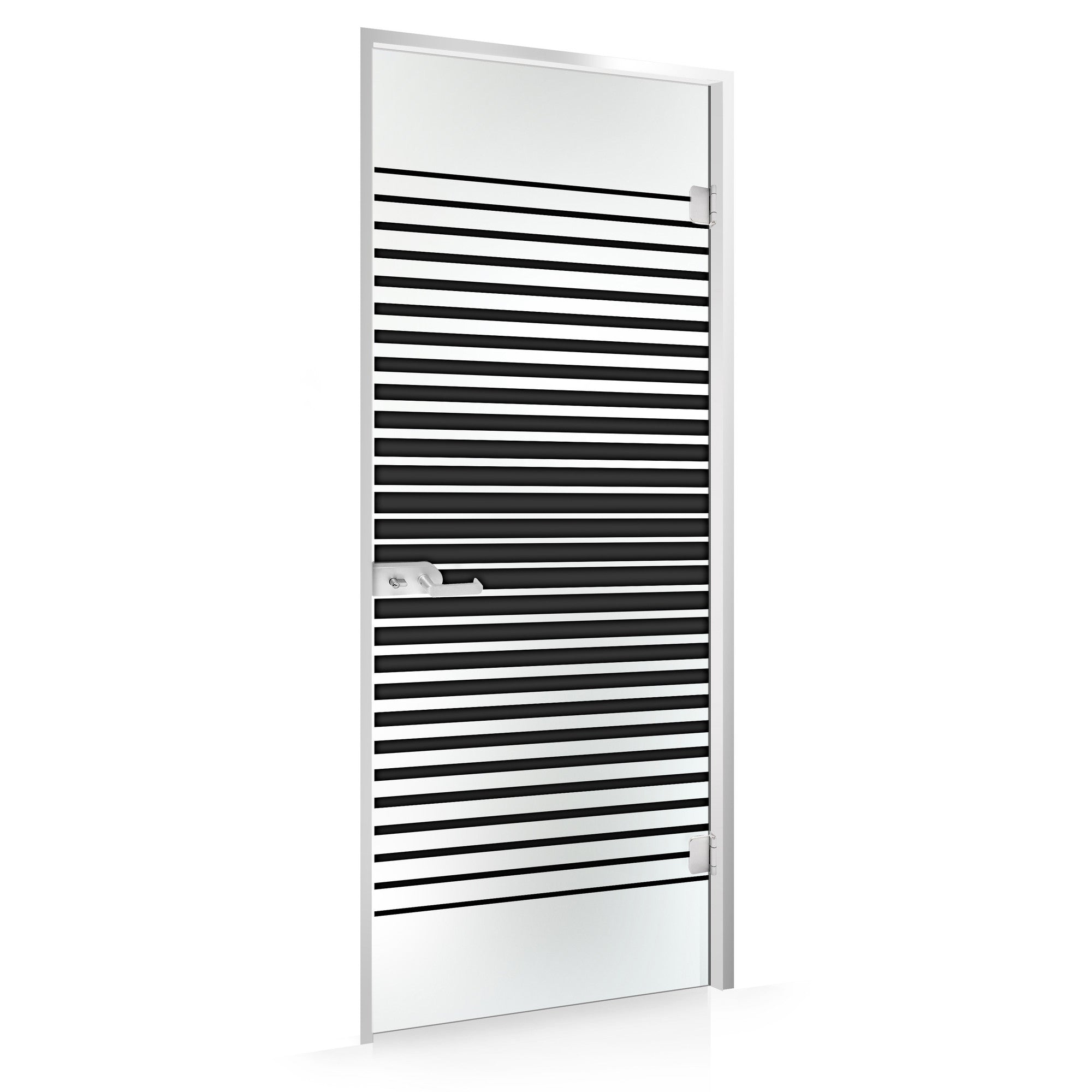Framed glass door #Satin
