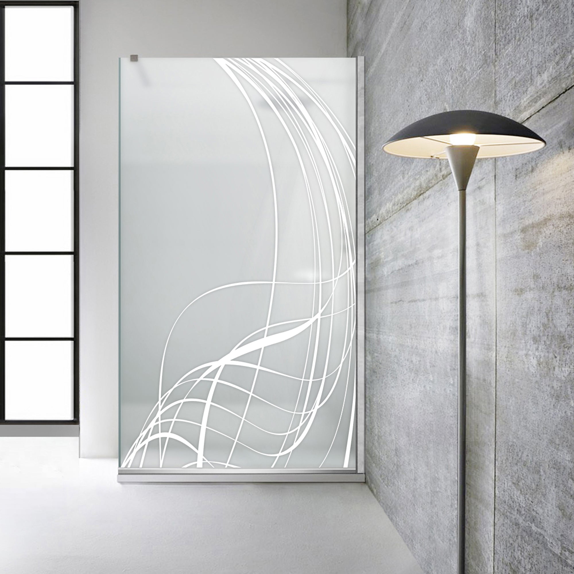 Shower Screens Walk-in, Shower wall Stainless steel, #Satin #Matt