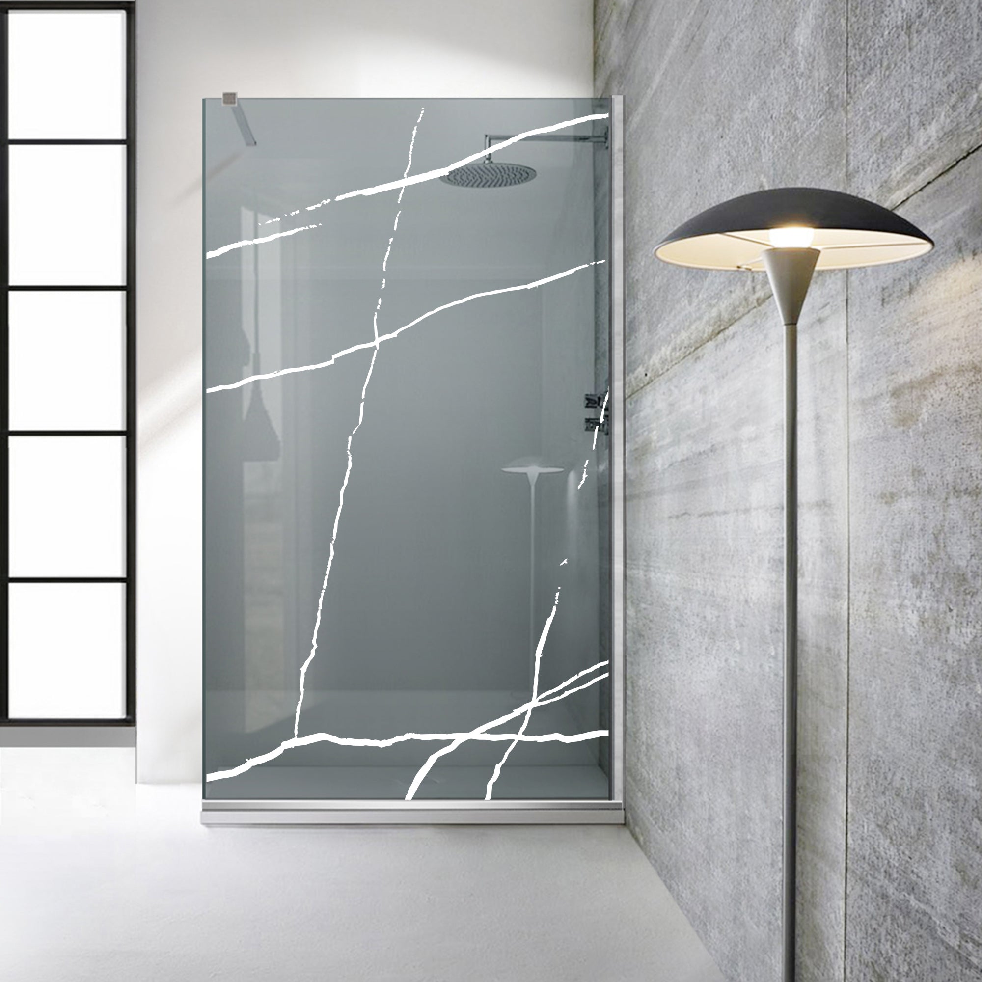 Shower Screens Walk-in, Shower wall Stainless steel, #Grey #Grey