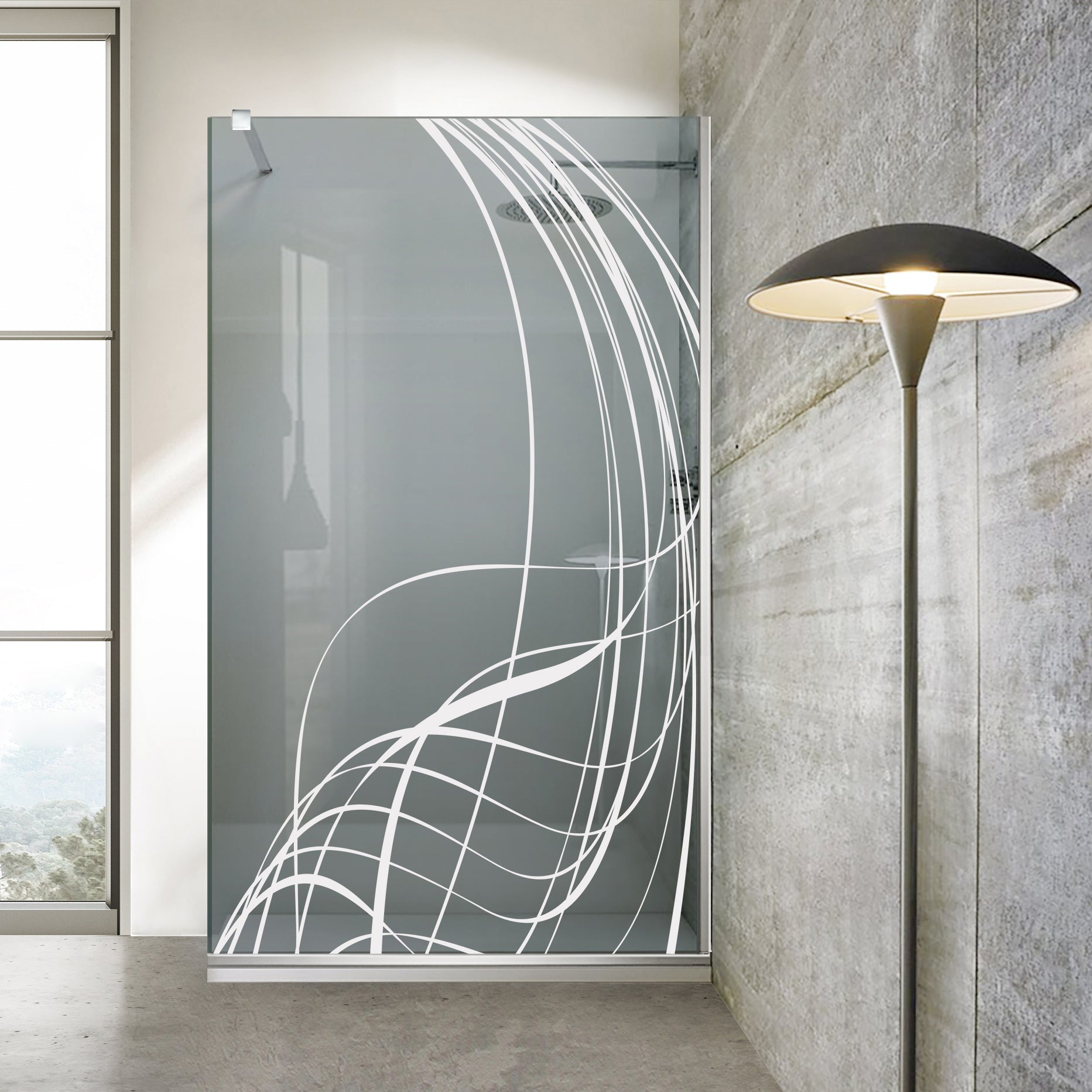 Shower Screens Walk-in, Shower wall Stainless steel, #Grey #Grey