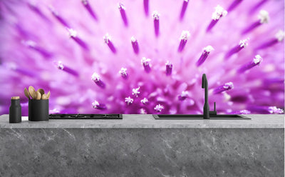 Painted glass kitchen splashback #1043
