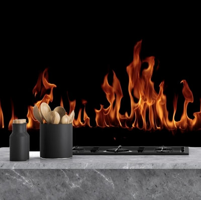 Painted kitchen glass splashbacks #1062