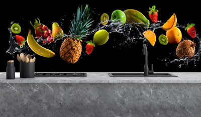 Painted glass kitchen splashbacks #1075