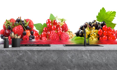 Painted glass kitchen splashbacks #1078