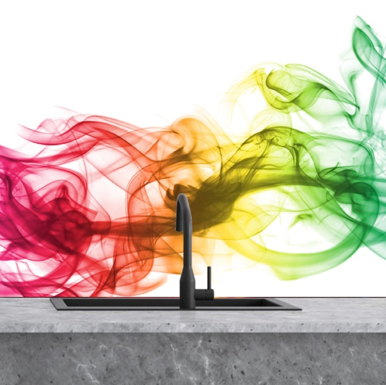 Painted kitchen glass splashbacks #1091