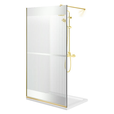 Shower Screens Walk-in, Shower Wall Gold, #Clear #Water-Clear